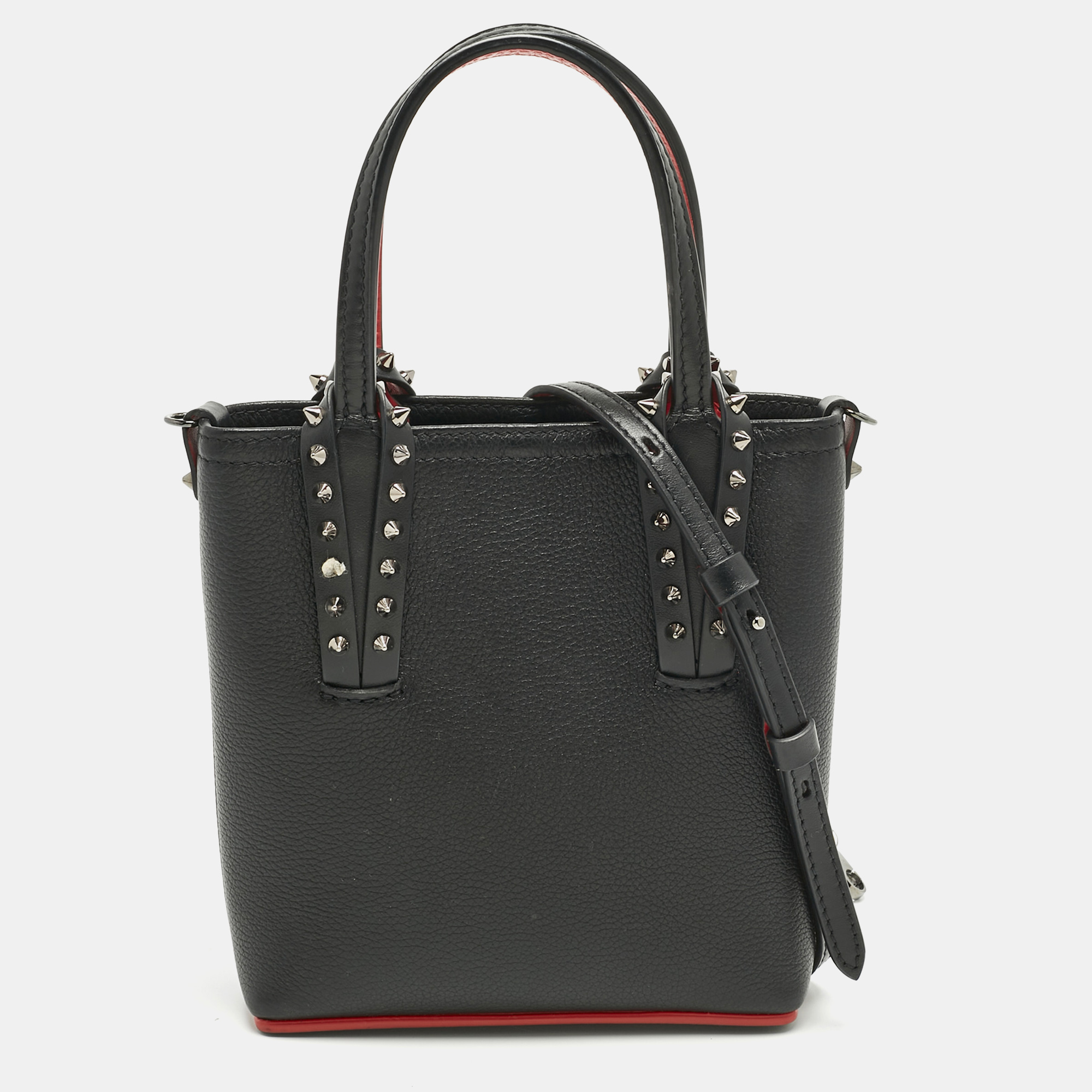 

Christian Louboutin Black Leather Mini N/S Cabata Tote