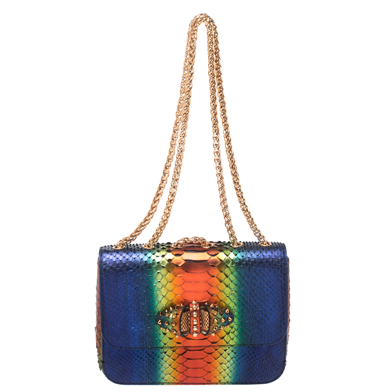 Christian Louboutin: An Iconic Artemis Bow Bag in Python Leather