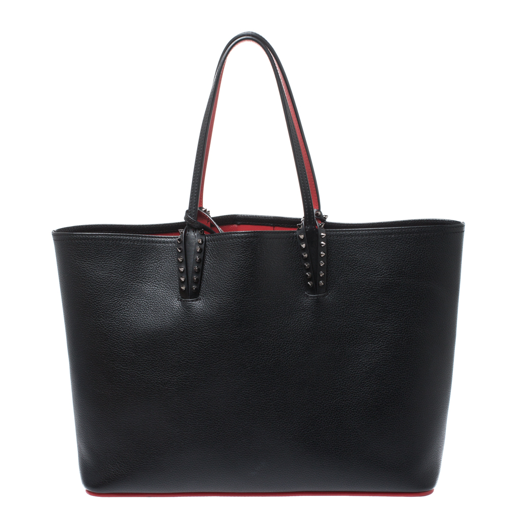 Christian Louboutin Black Leather Cabata Tote