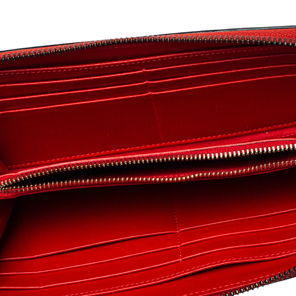 

Christian Louboutin Red Leather Zip Around Wallet