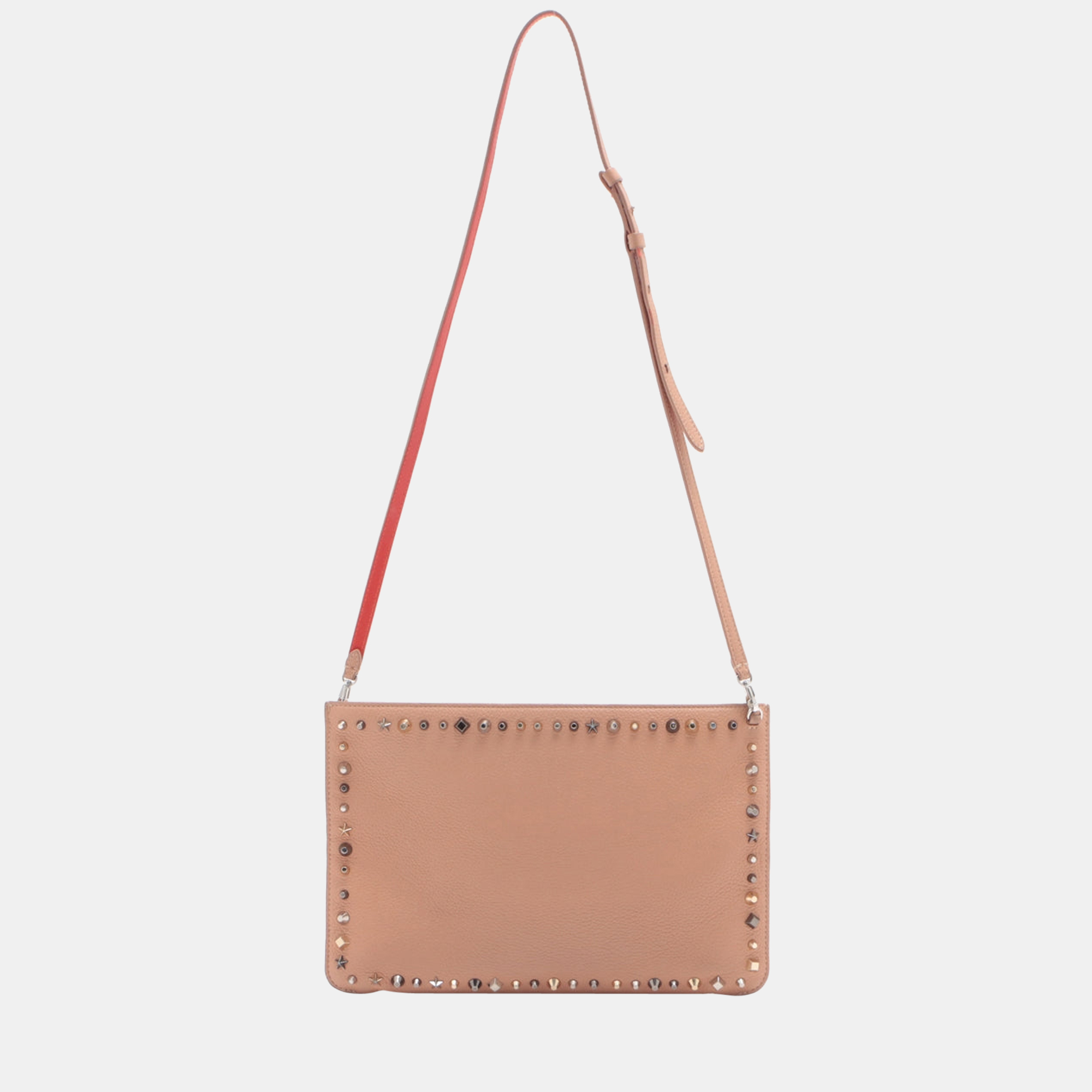 

Christian Louboutin leather x studs 2way shoulder bag Pink