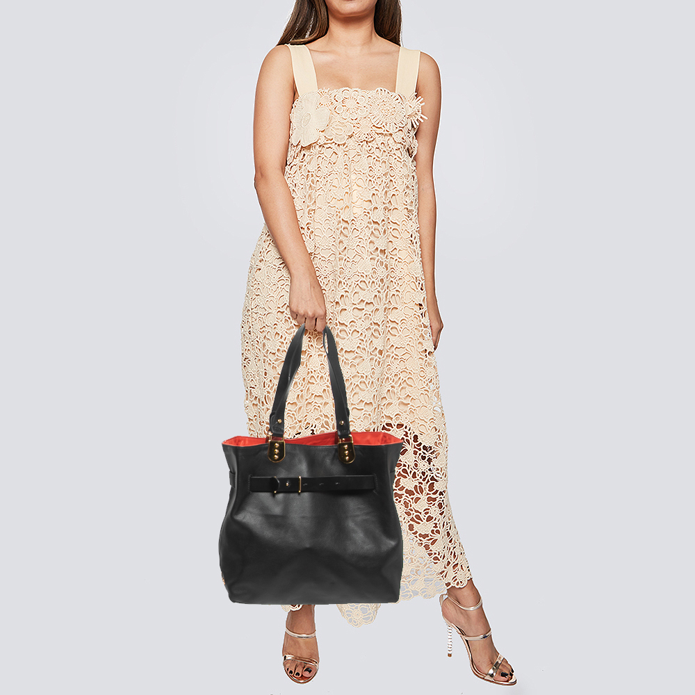 

Christian Louboutin Black Leather Sybil Tote