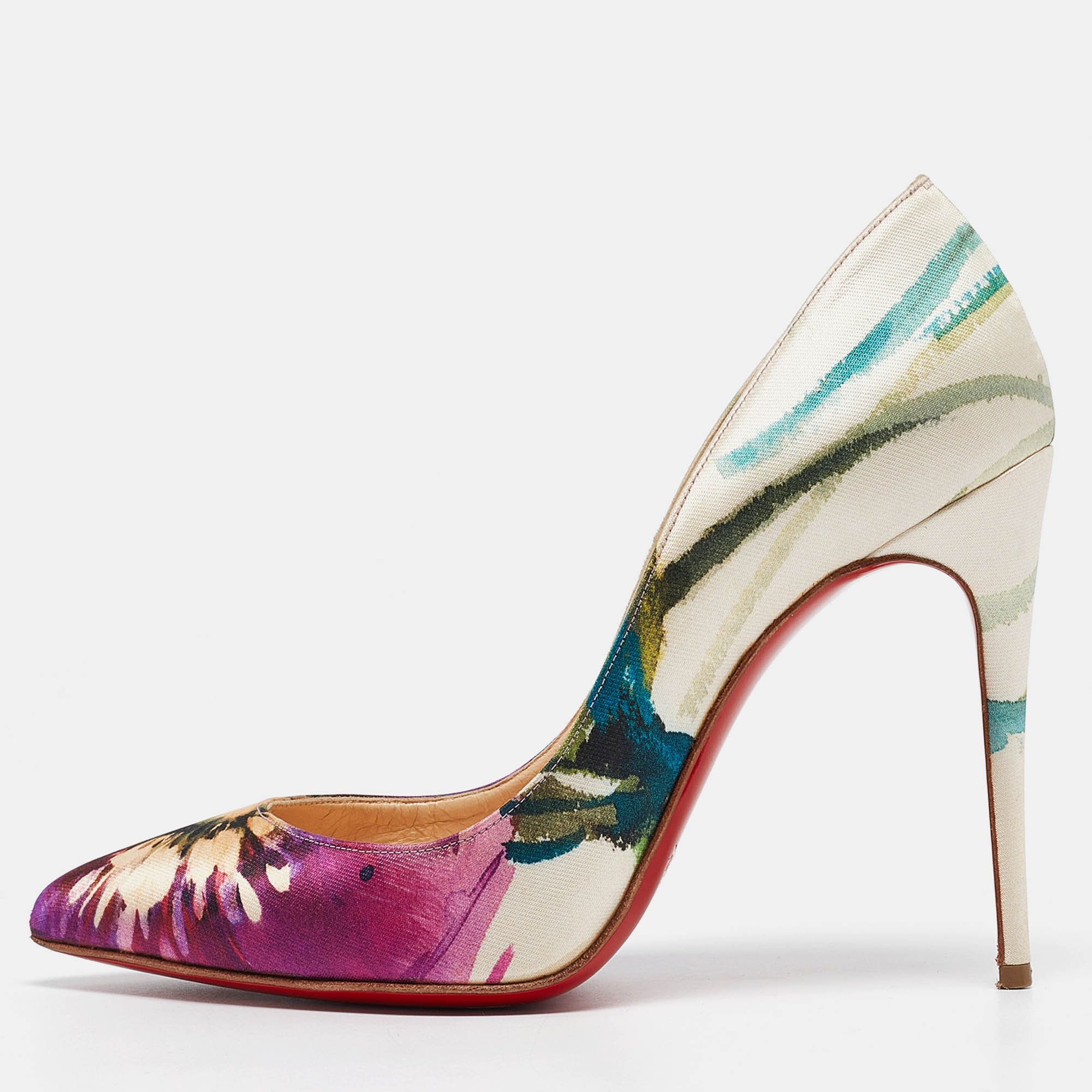 

Christian Louboutin Multicolor Canvas Pigalle Follies Pumps Size