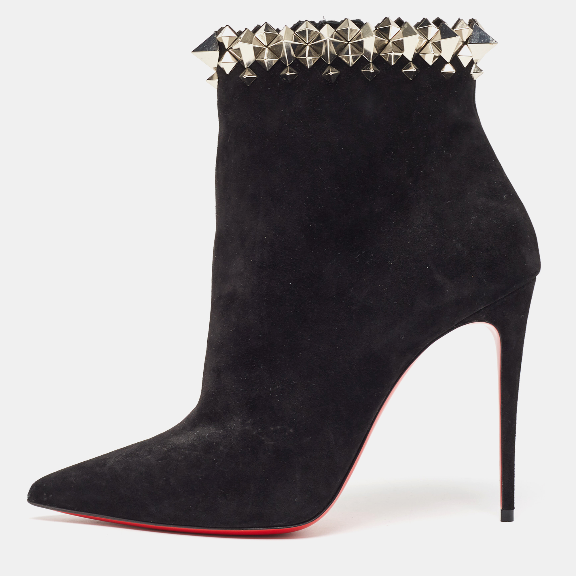 

Christian Louboutin Black Suede Firmamma Ankle Boots Size