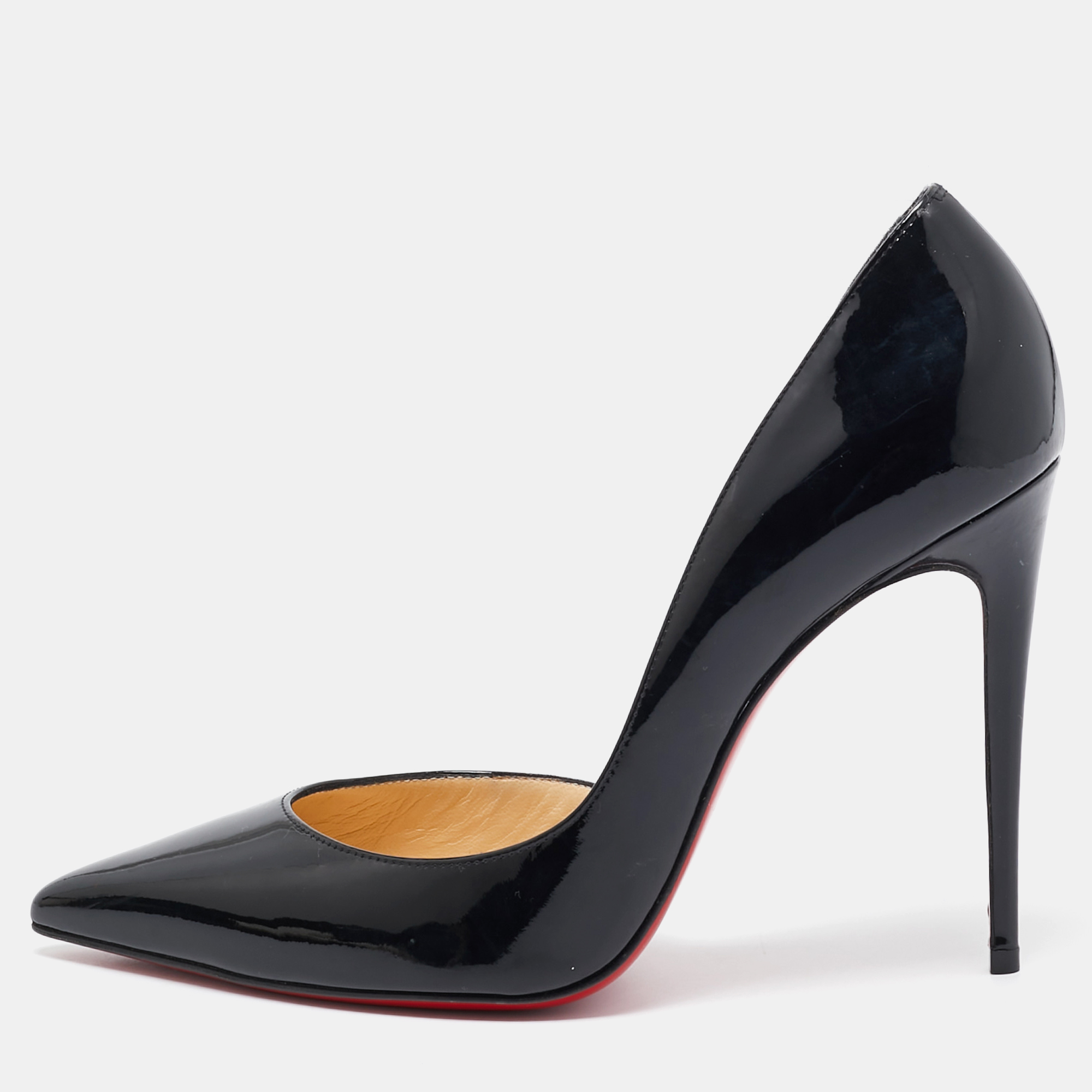 

Christian Louboutin Black Patent Iriza Pumps Size