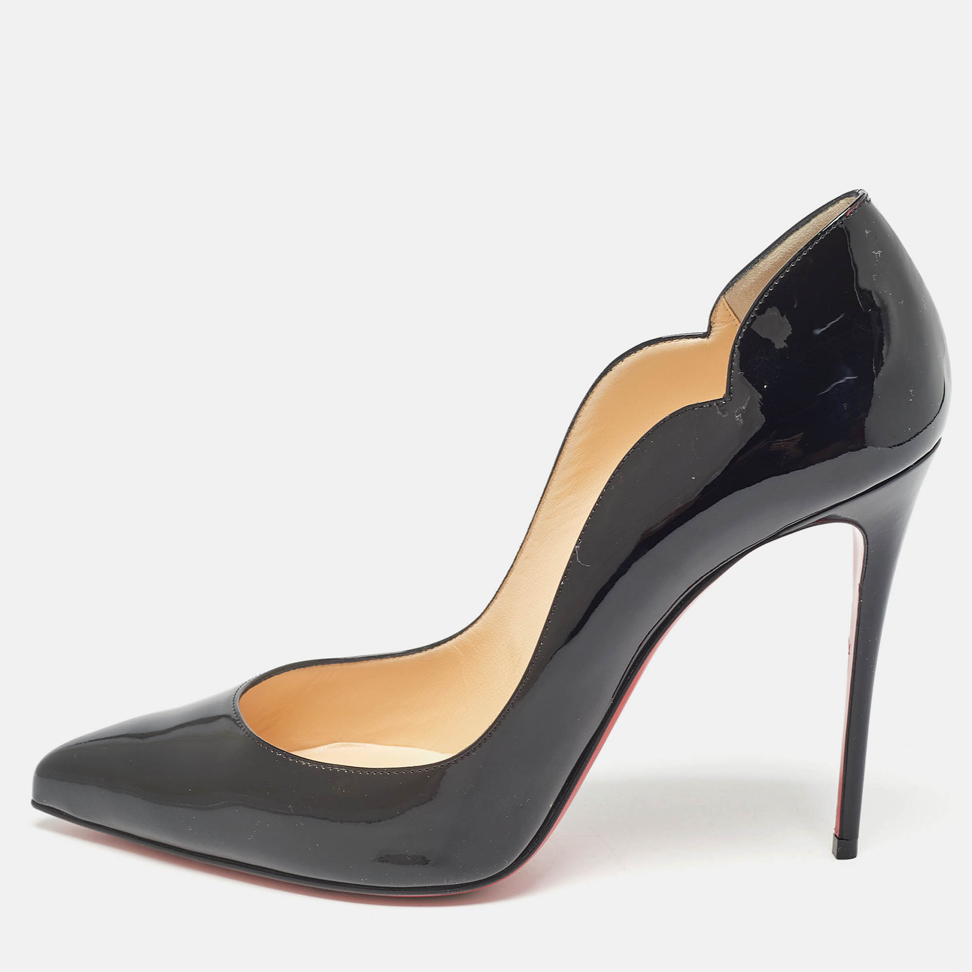 

Christian Louboutin Black Patent Leather Hot Chick Pumps Size