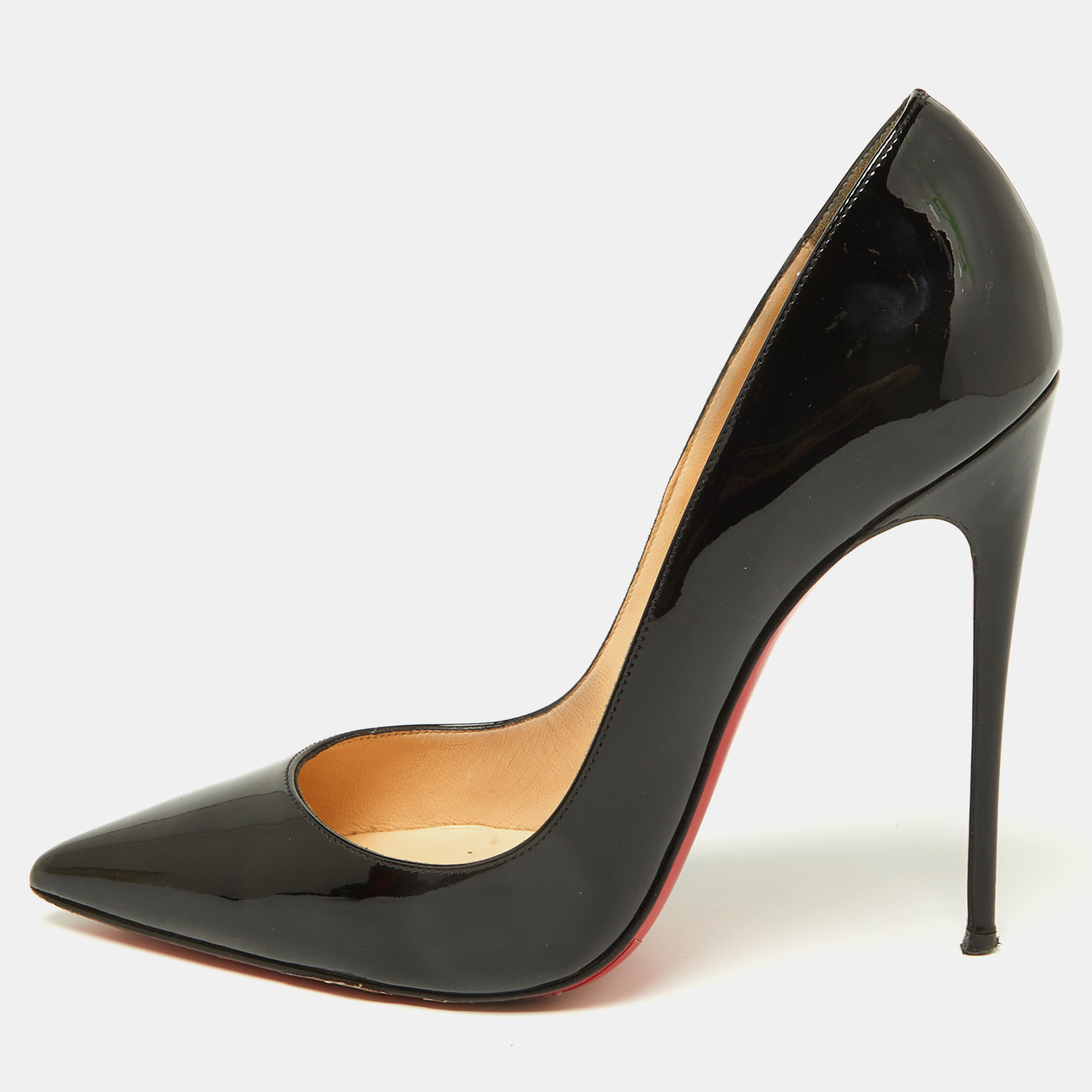 

Christian Louboutin Black Patent Leather Pigalle Pointed Toe Pumps Size