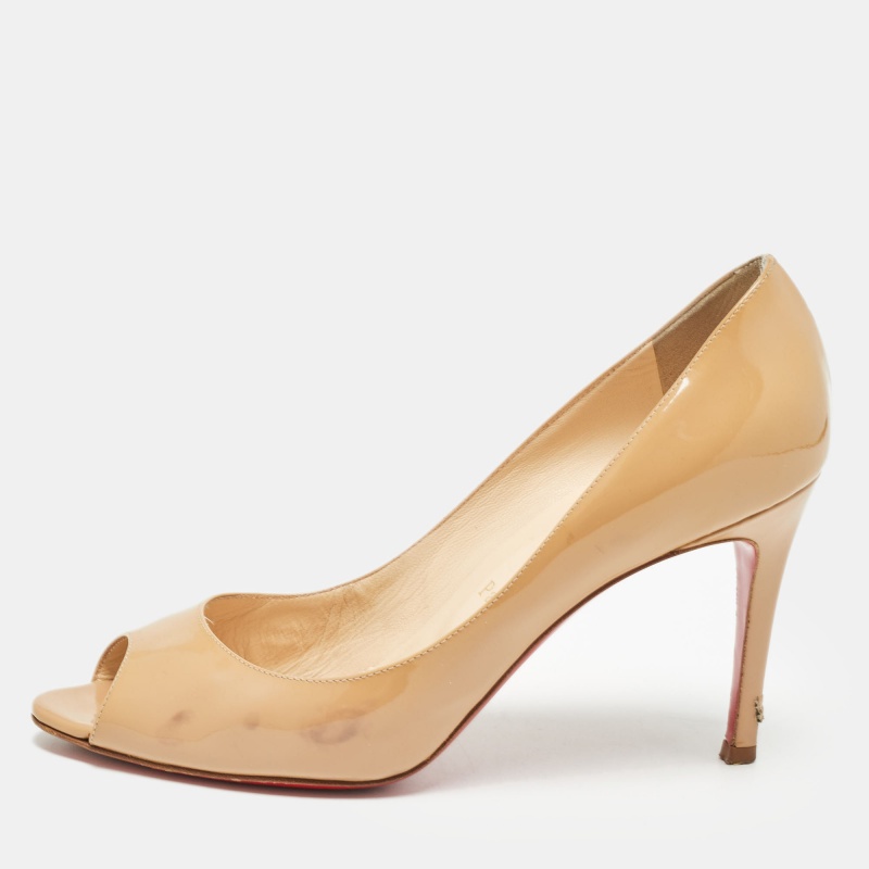 

Christian Louboutin Beige Patent Leather You You Pumps Size