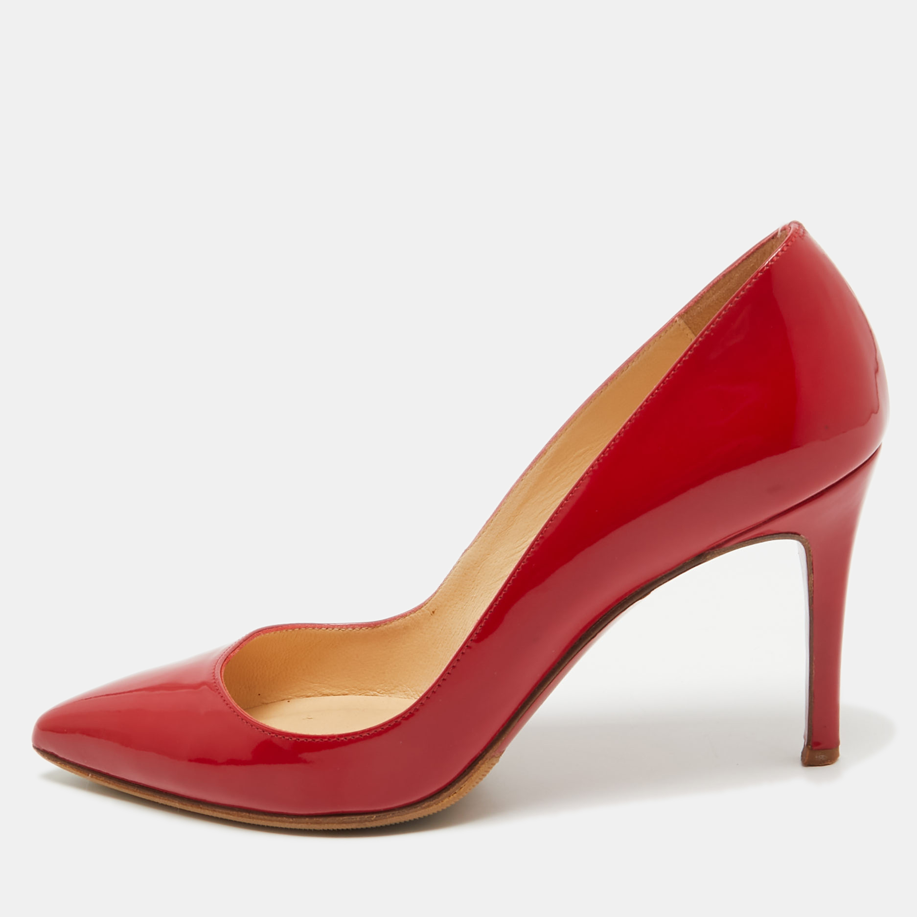 

Christian Louboutin Red Patent Leather Pigalle Pumps Size