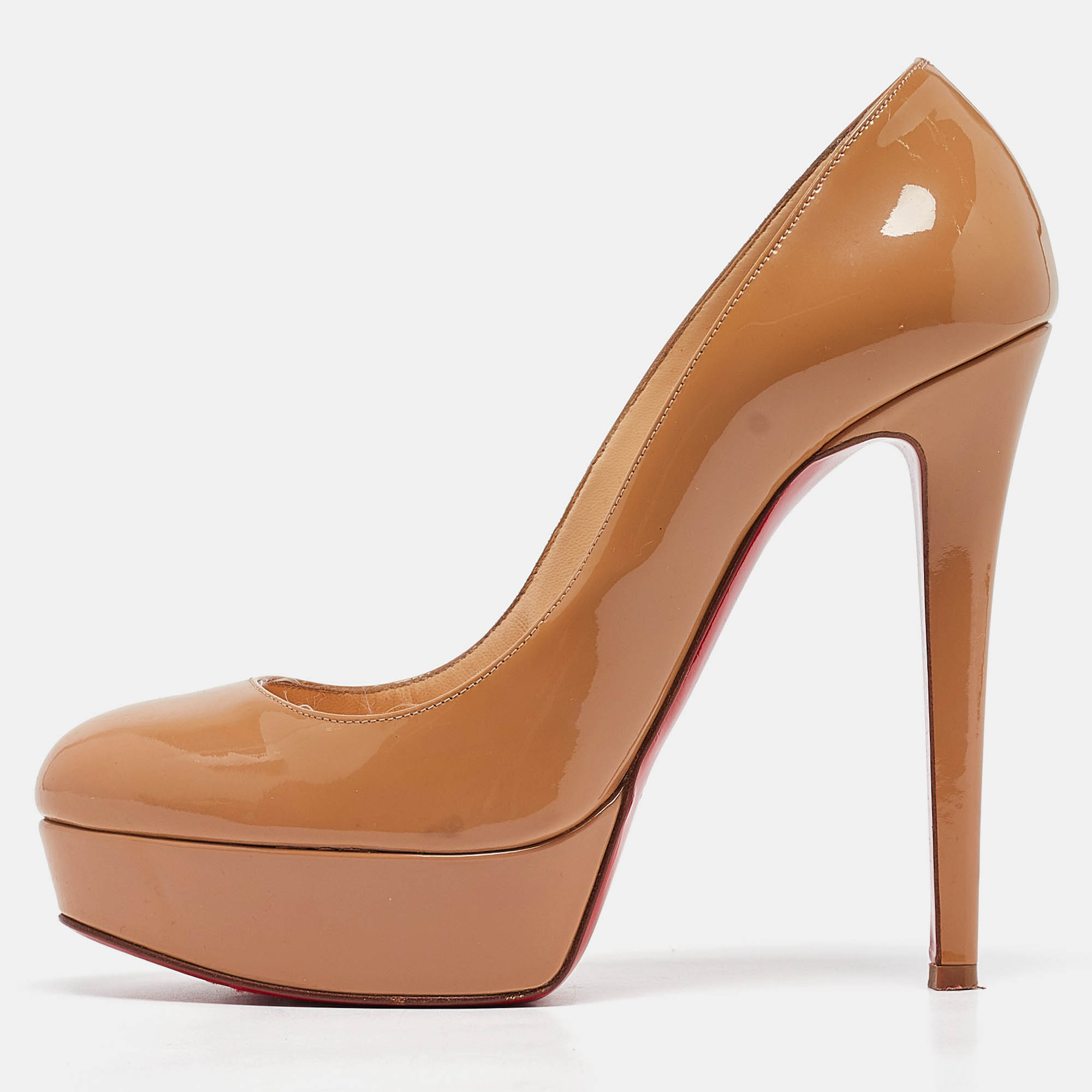 

Christian Louboutin Beige Patent Leather Bianca Pumps Size