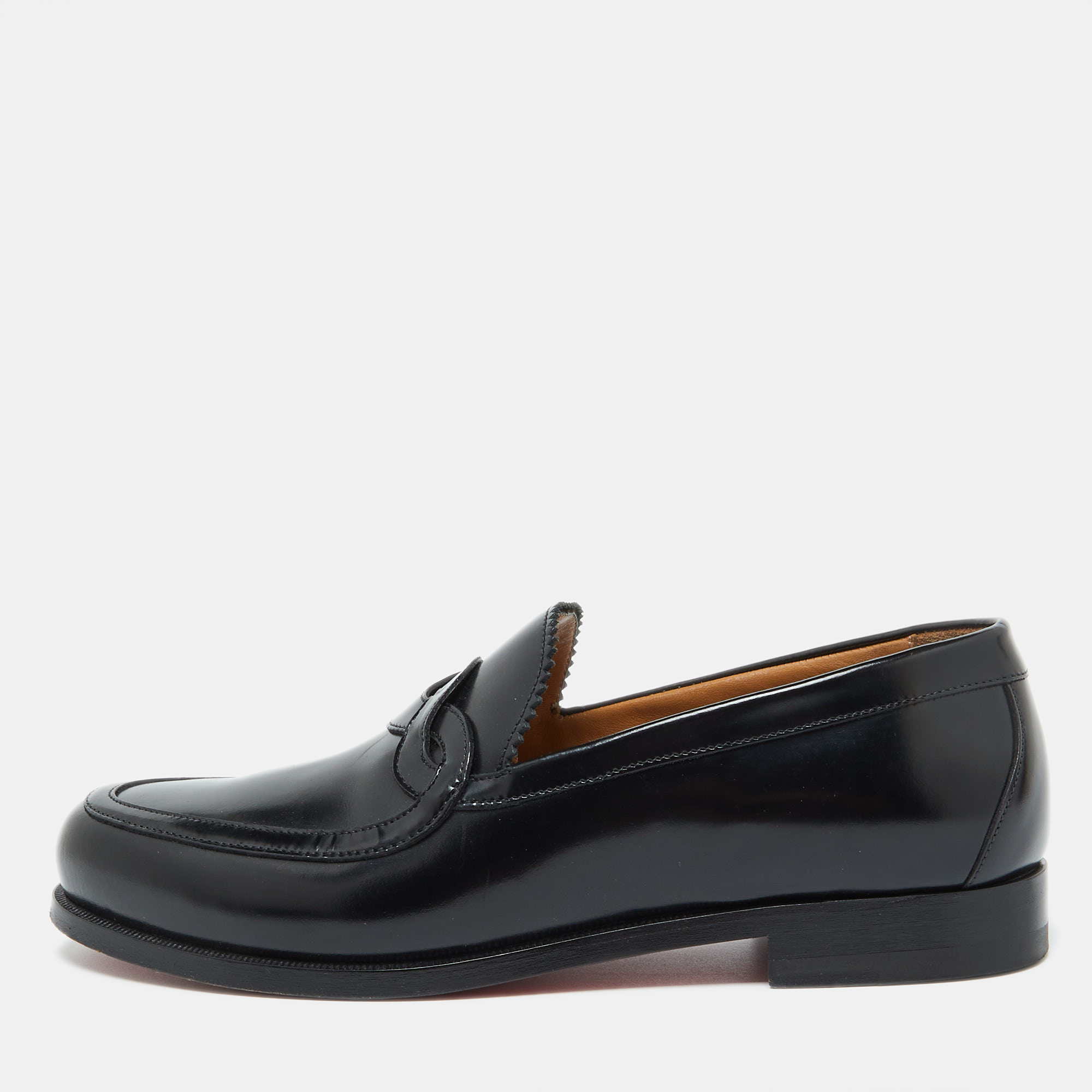 

Christian Louboutin Black Patent Leather Loafers Size