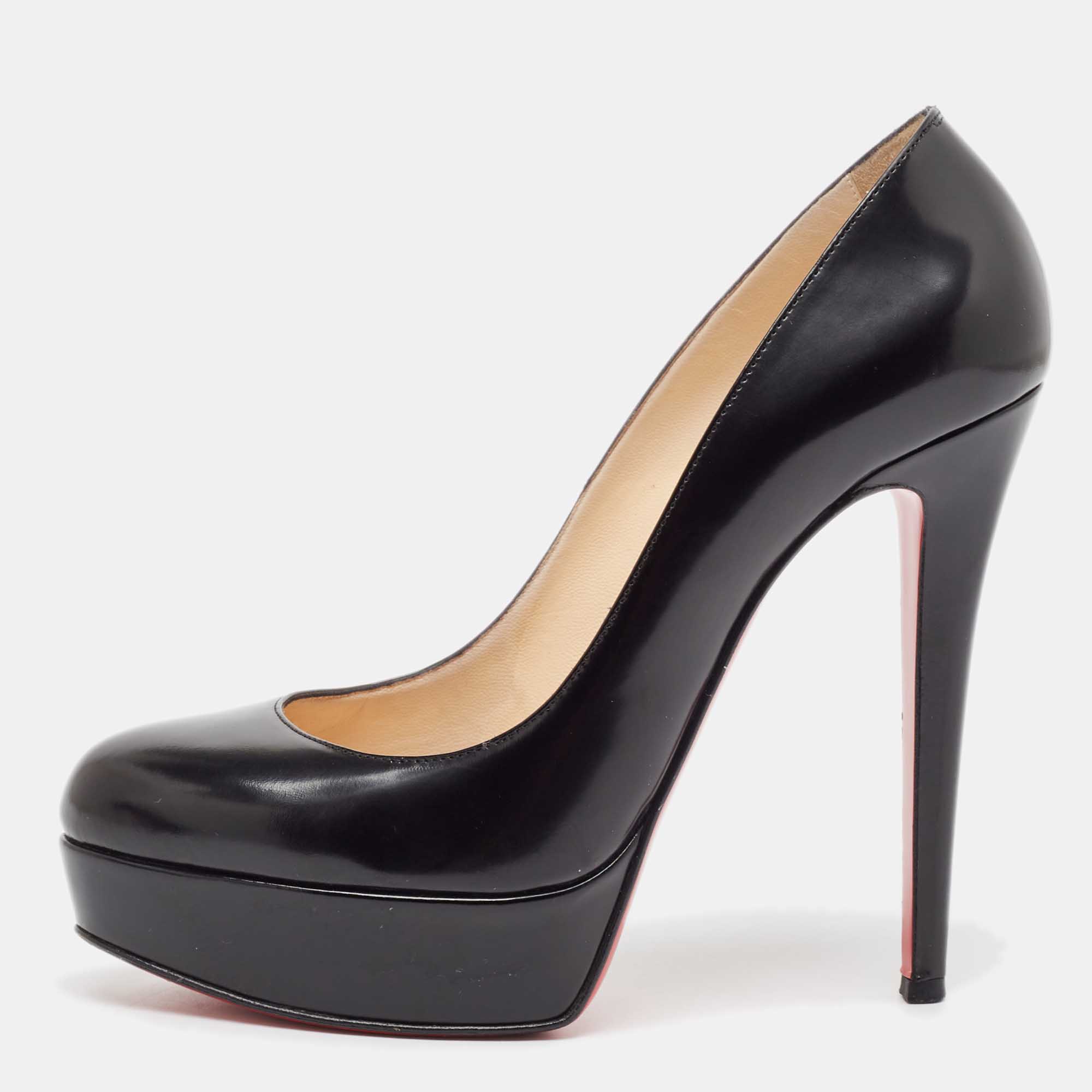 

Christian Louboutin Black Leather Bianca Pumps Size