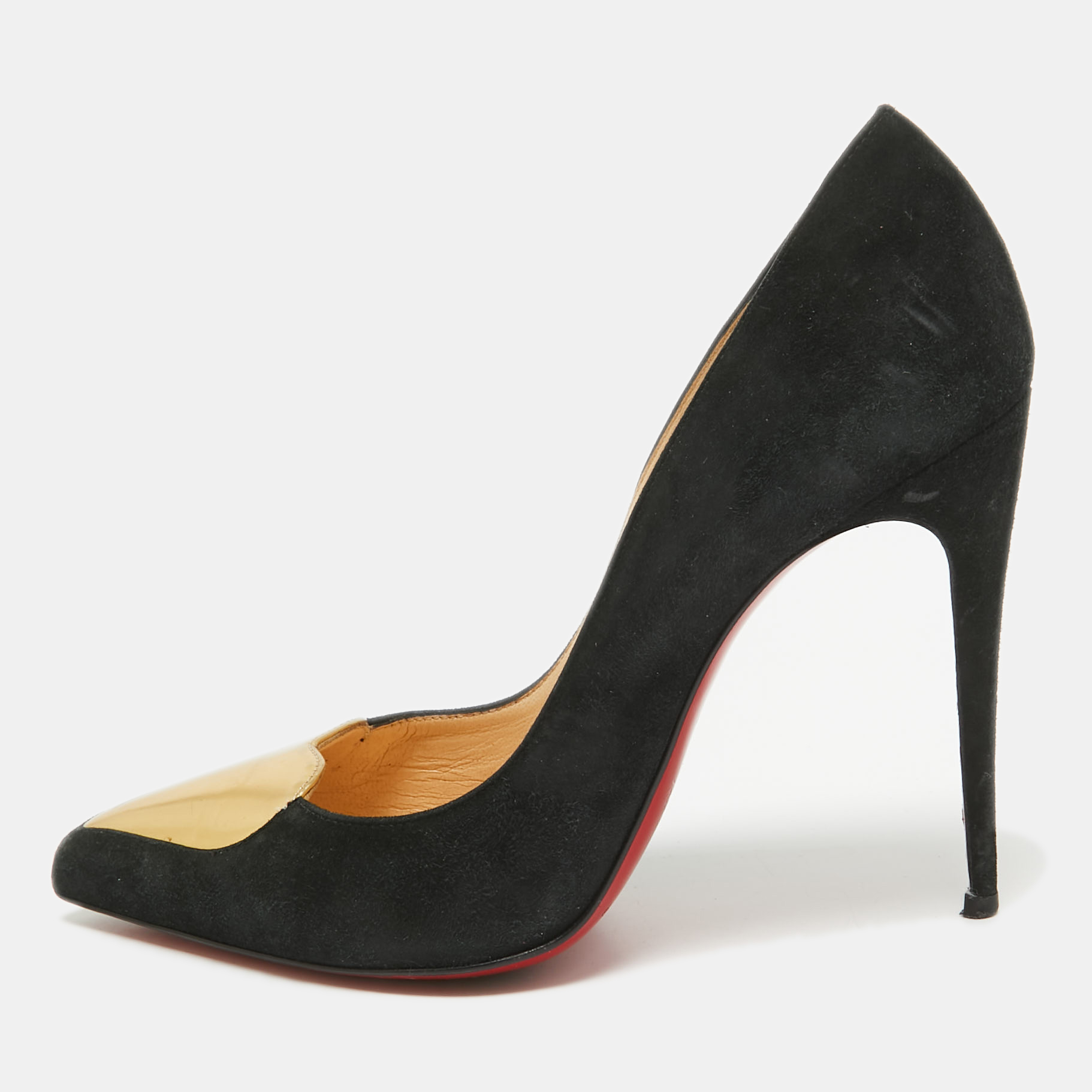 

Christian Louboutin Black Suede Doracora Pumps Size