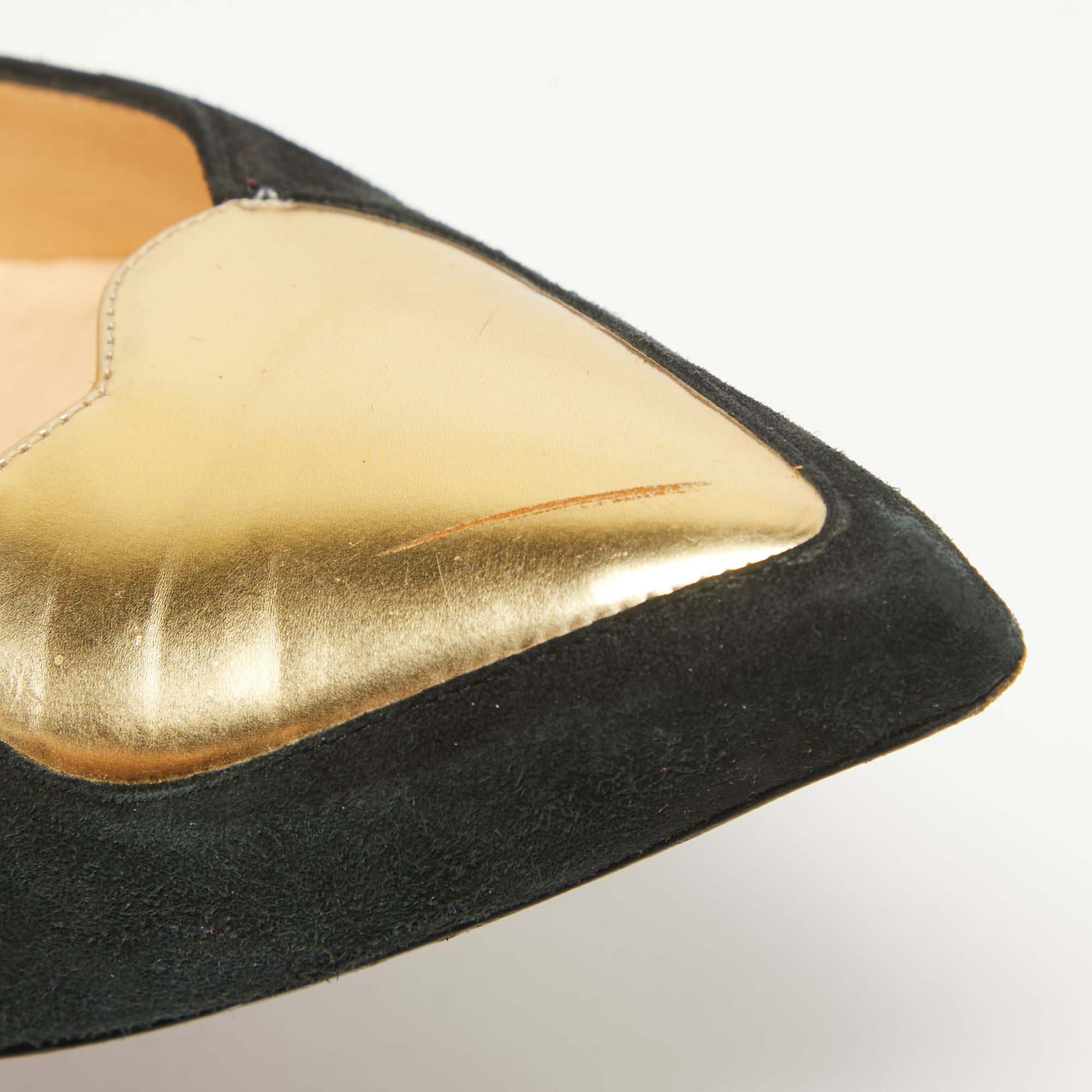Christian Louboutin Black Suede Doracora Pumps Size 37.5 