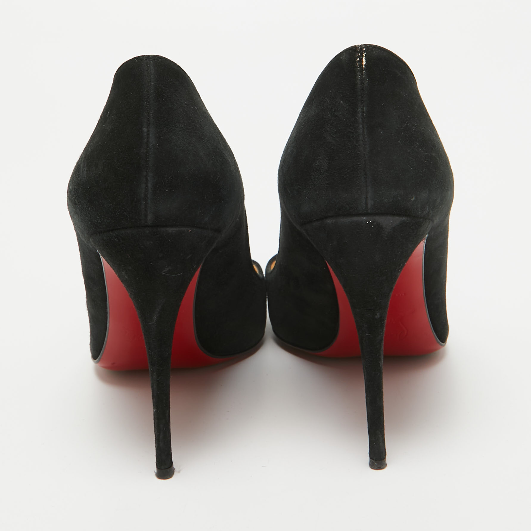 Christian Louboutin Black Suede Doracora Pumps Size 37.5 
