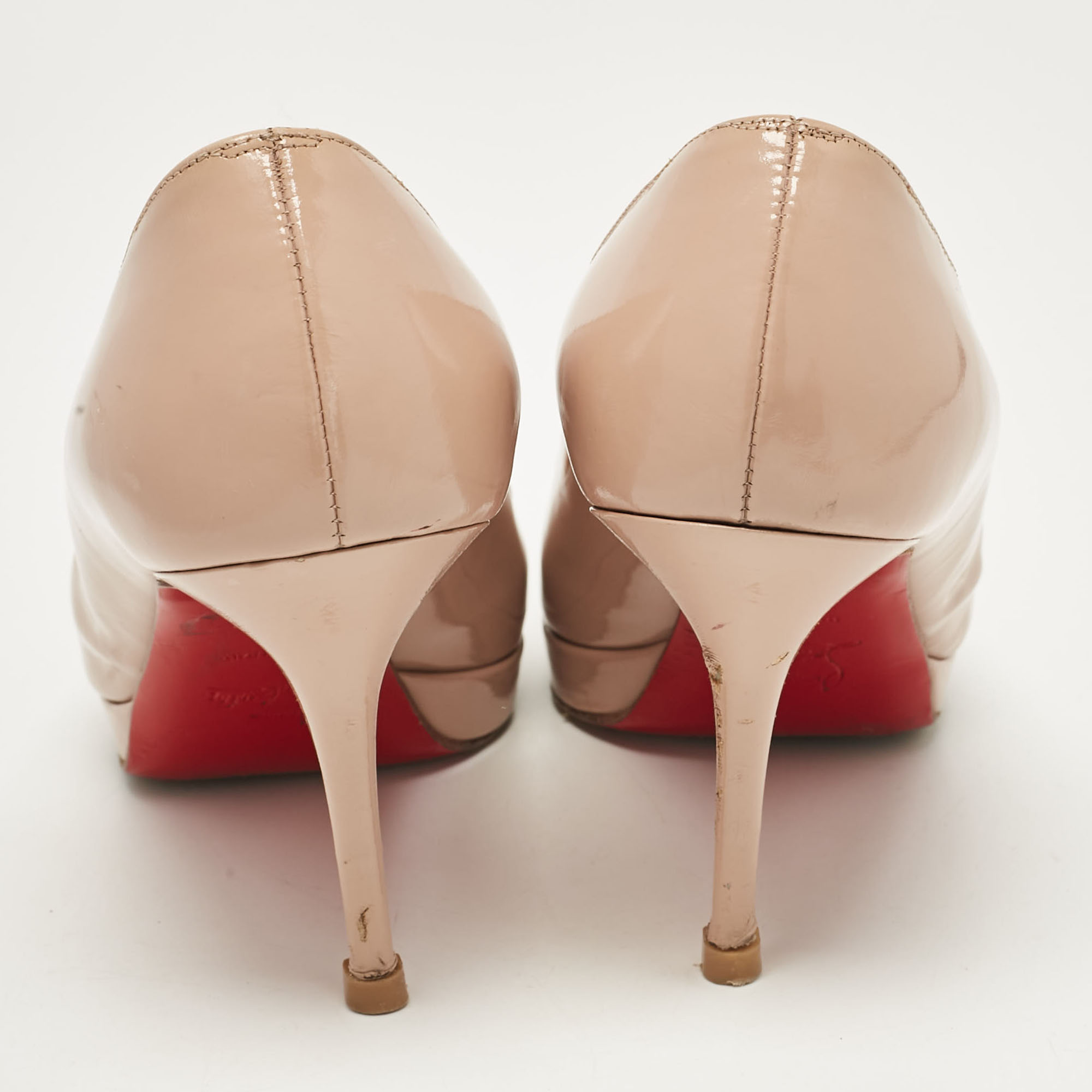 Christian Louboutin Beige Patent New Simple Pumps Size 39 