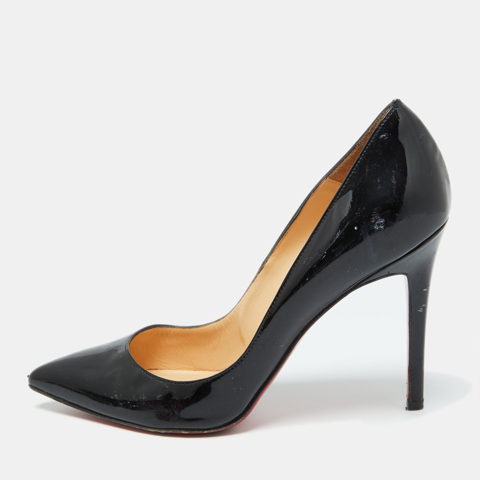 

Christian Louboutin Black Patent Leather Pigalle Pumps