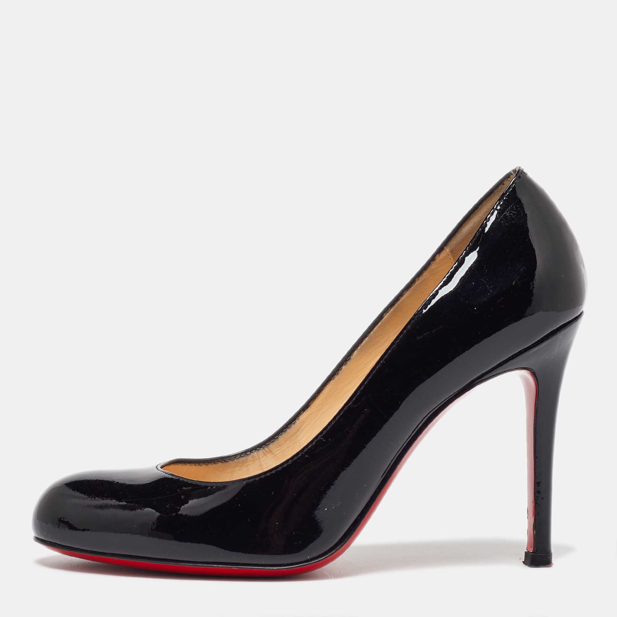 

Christian Louboutin Black Patent Leather Simple Pumps Size