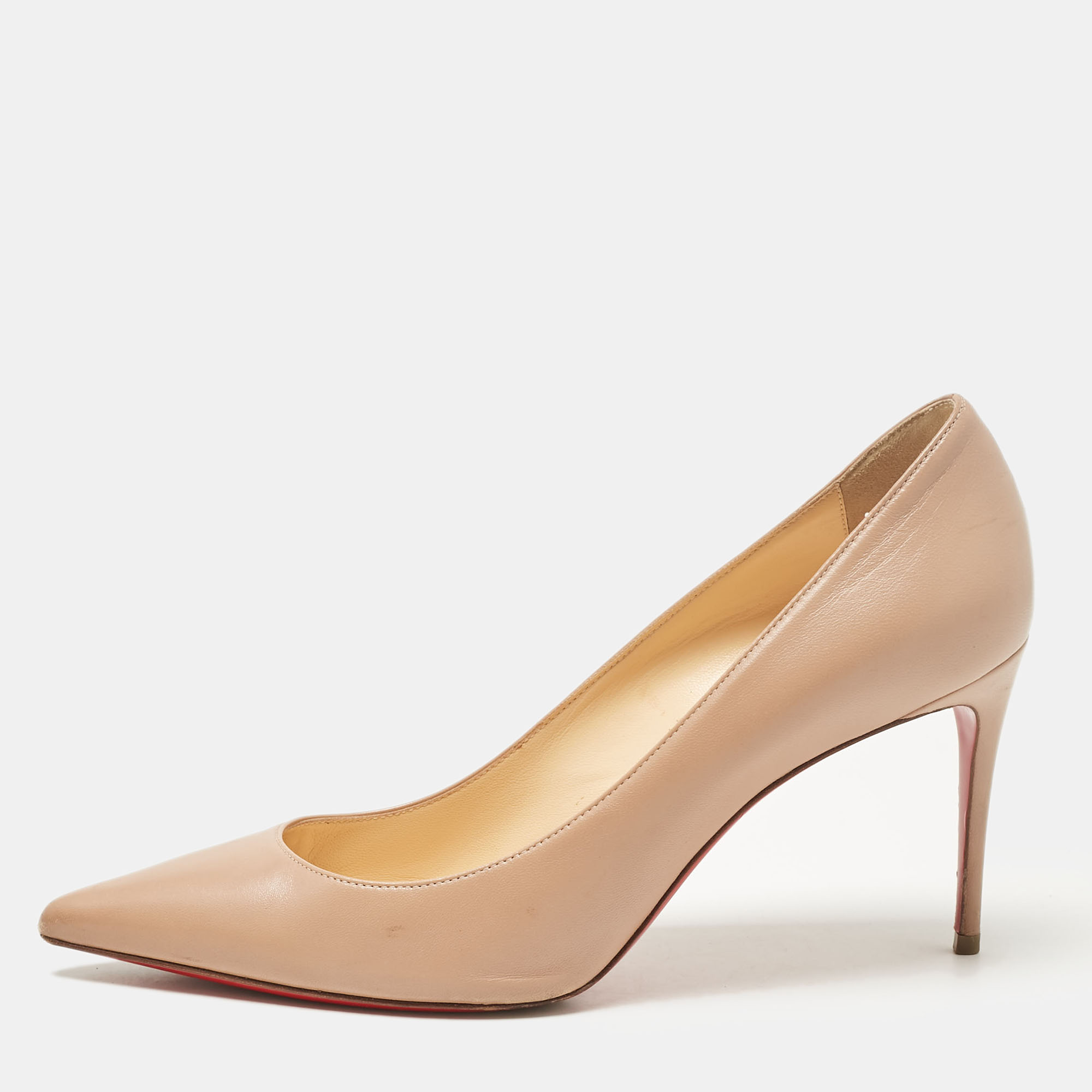 

Christian Louboutin Dusty Pink Leather Kate Pumps Size