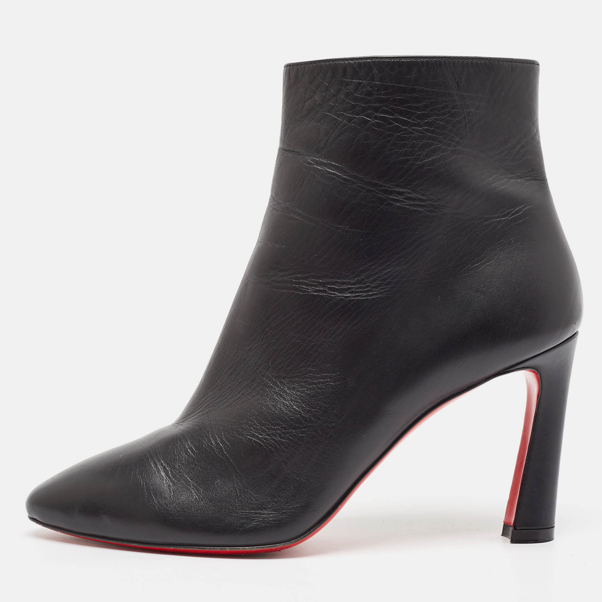 

Christian Louboutin Black Leather So Eleonor Ankle Boots Size