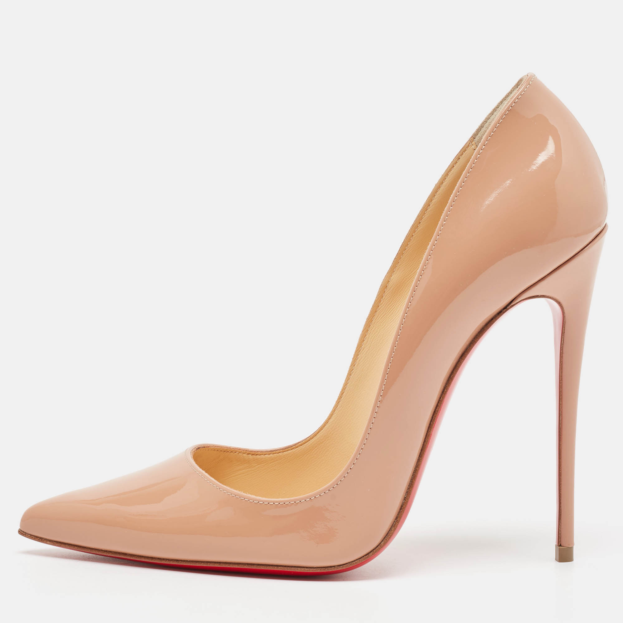 

Christian Louboutin Pink Patent Leather So Kate Pumps Size