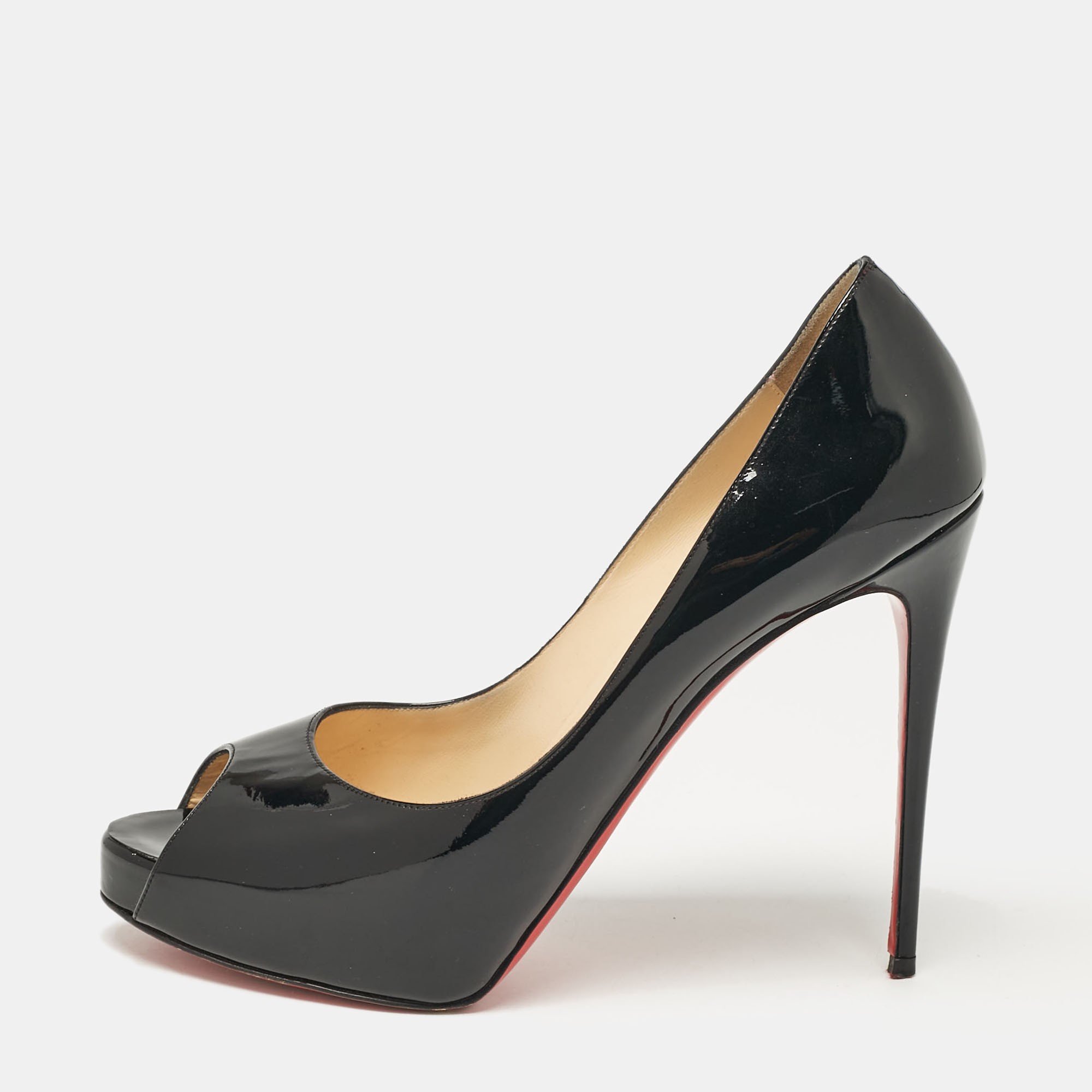 

Christian Louboutin Black Patent Leather New Very Prive Pumps Size