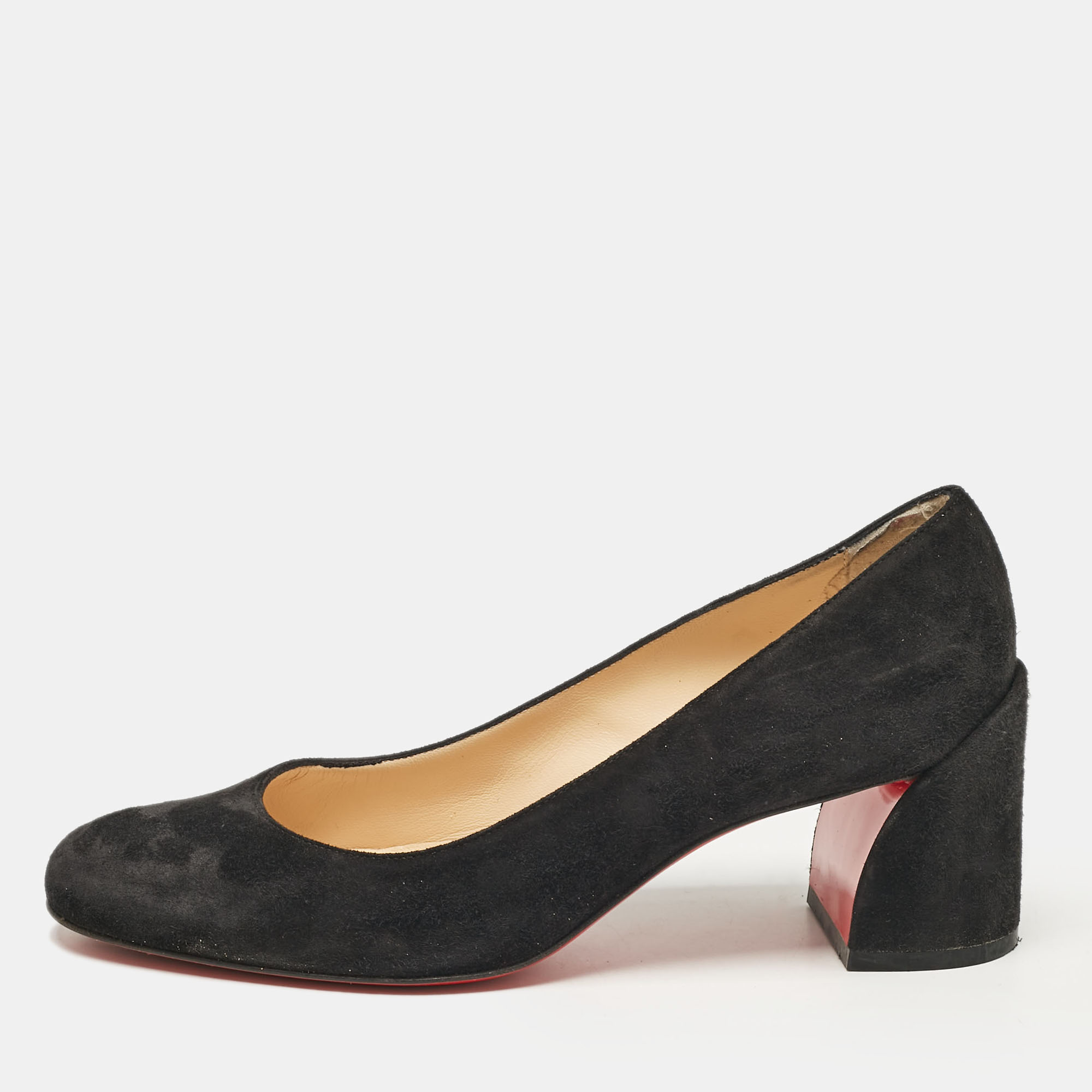 

Christian Louboutin Black Suede Miss Sab Pumps Size