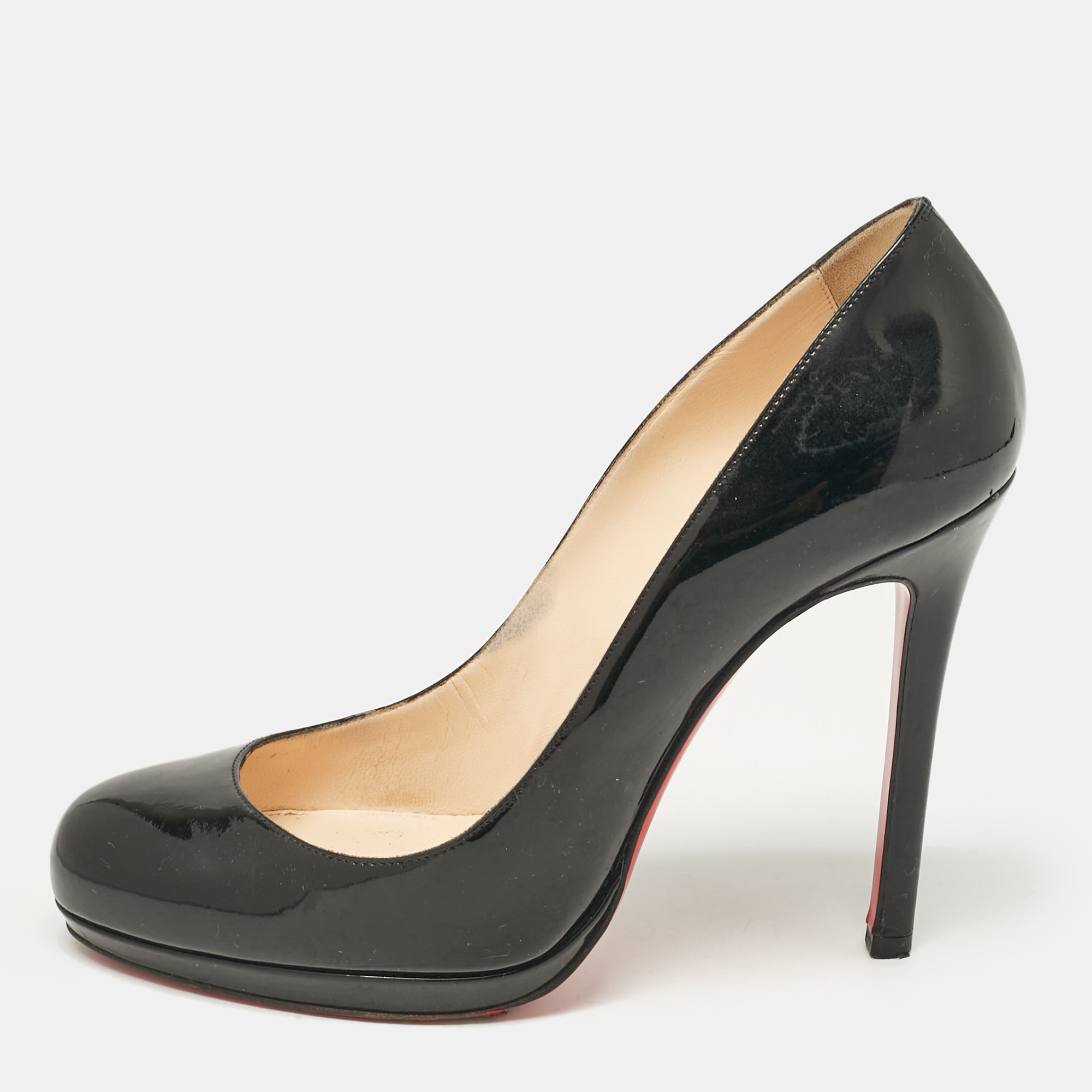 

Christian Louboutin Black Patent Leather New Simple Pumps Size