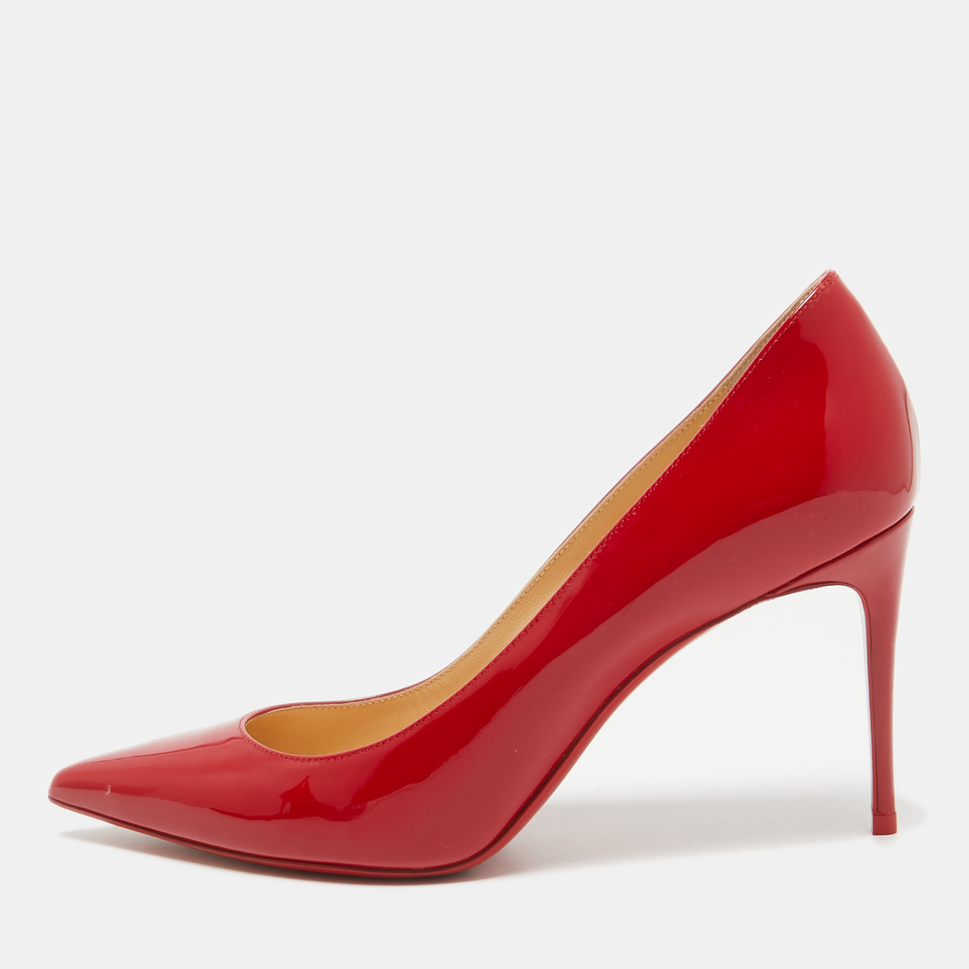 

Christian Louboutin Red Patent Leather Pigalle Follies Pumps Size