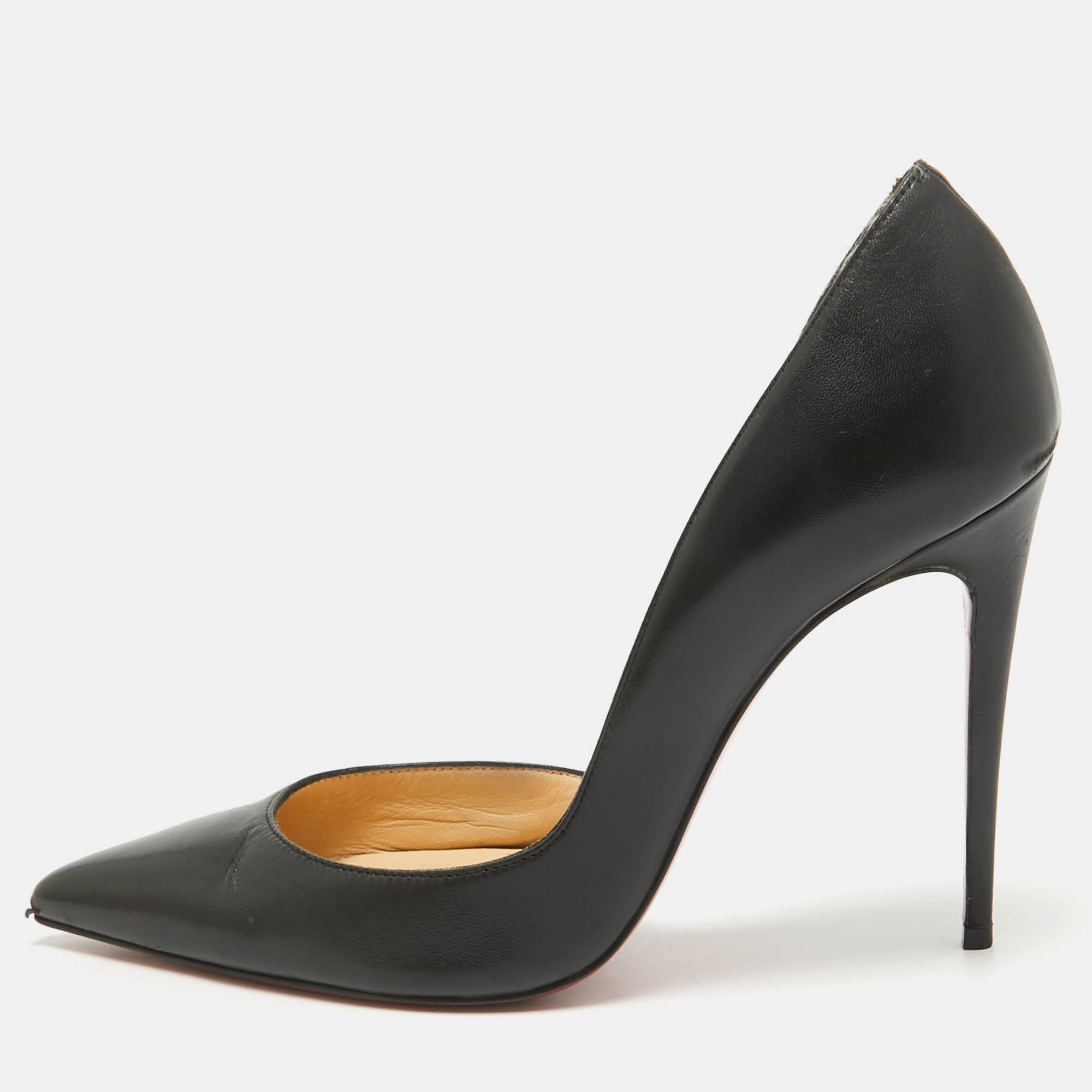 

Christian Louboutin Black Leather Iriza Pumps Size