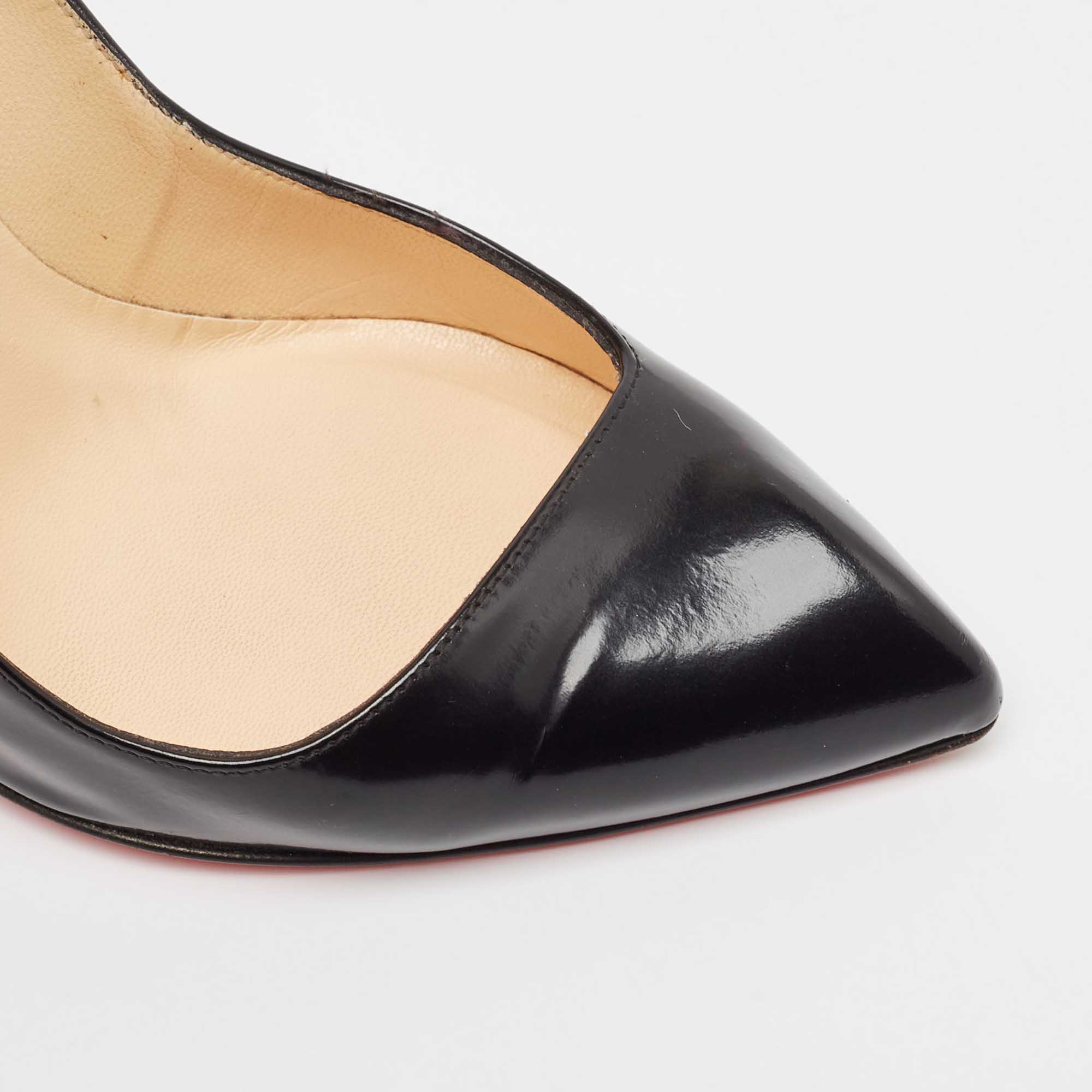 Christian Louboutin Black Leather Corneille Pumps Size 36 