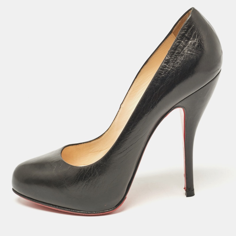 

Christian Louboutin Black Leather Rolando Pumps Size