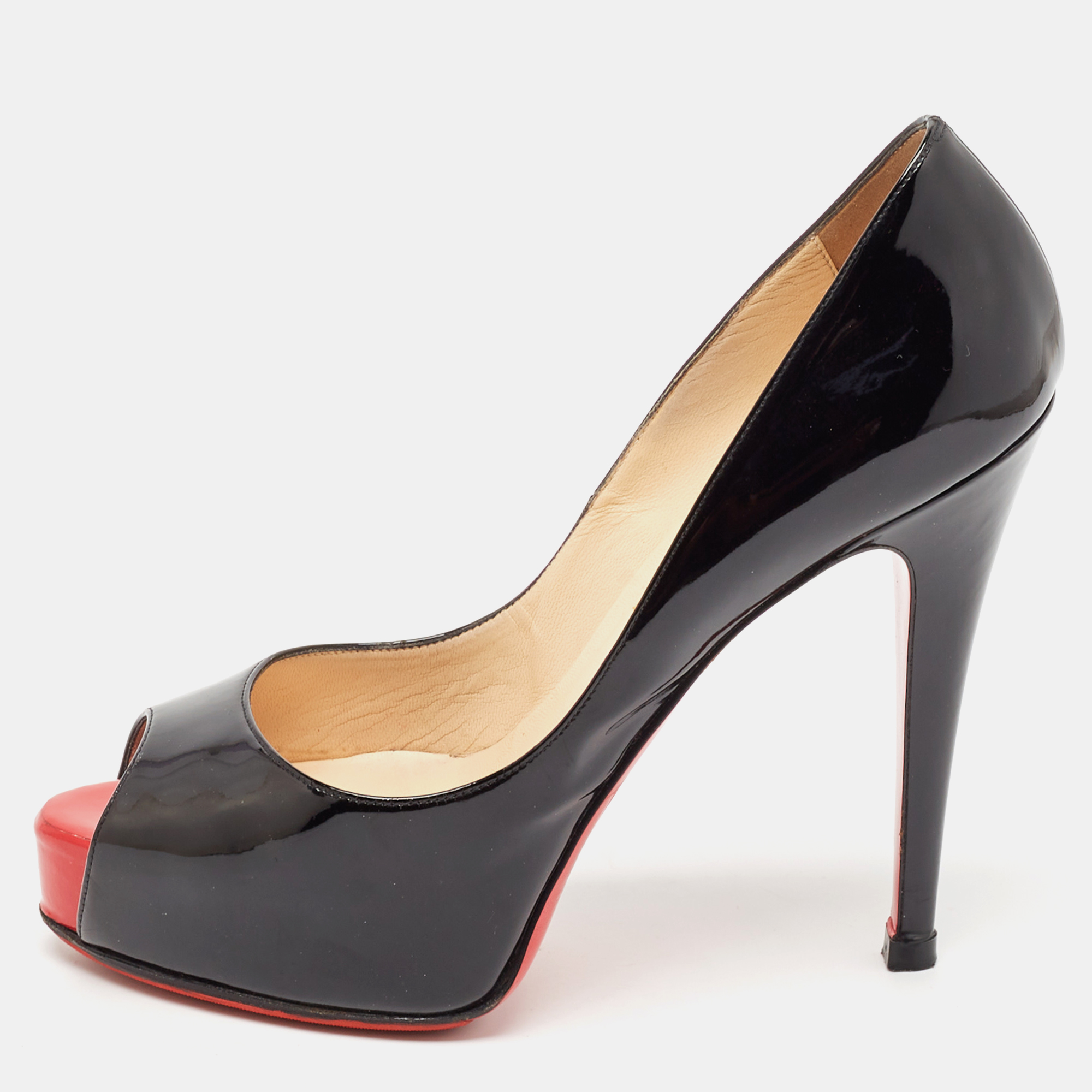 

Christian Louboutin Black Patent Leather Very Prive Pumps Size