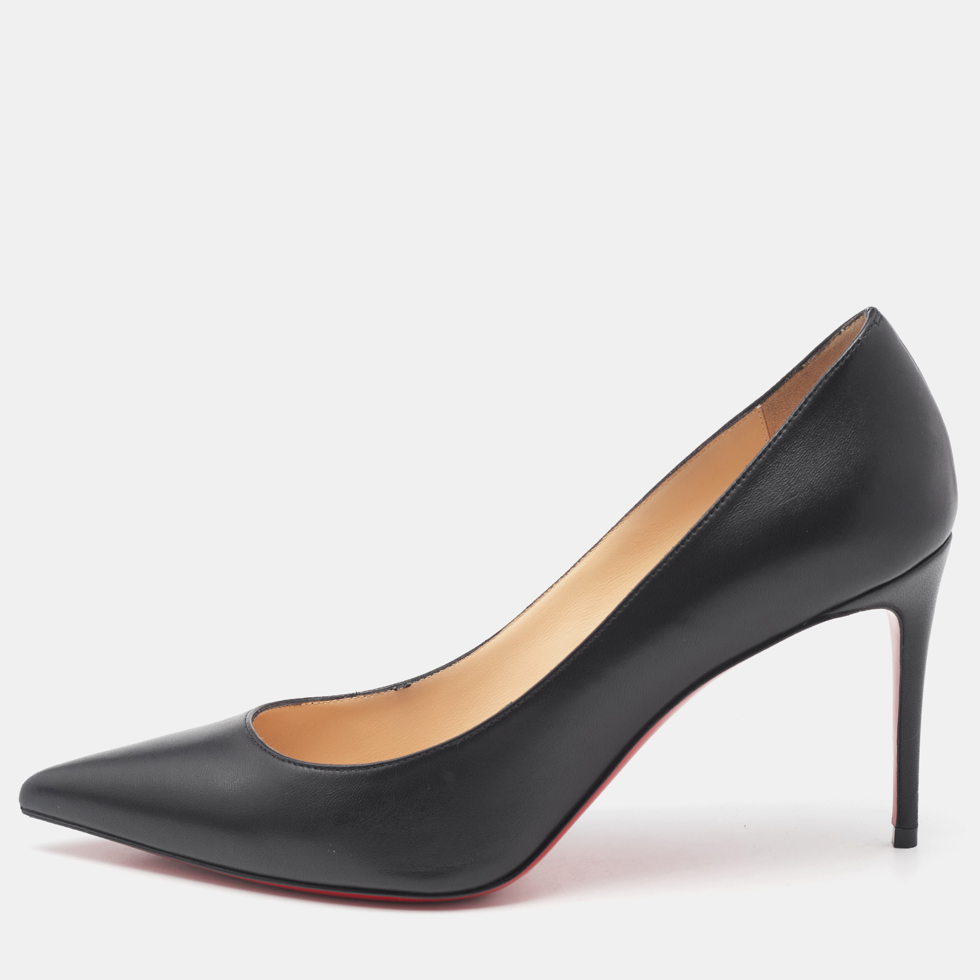 

Christian Louboutin Black Leather Kate Pumps Size