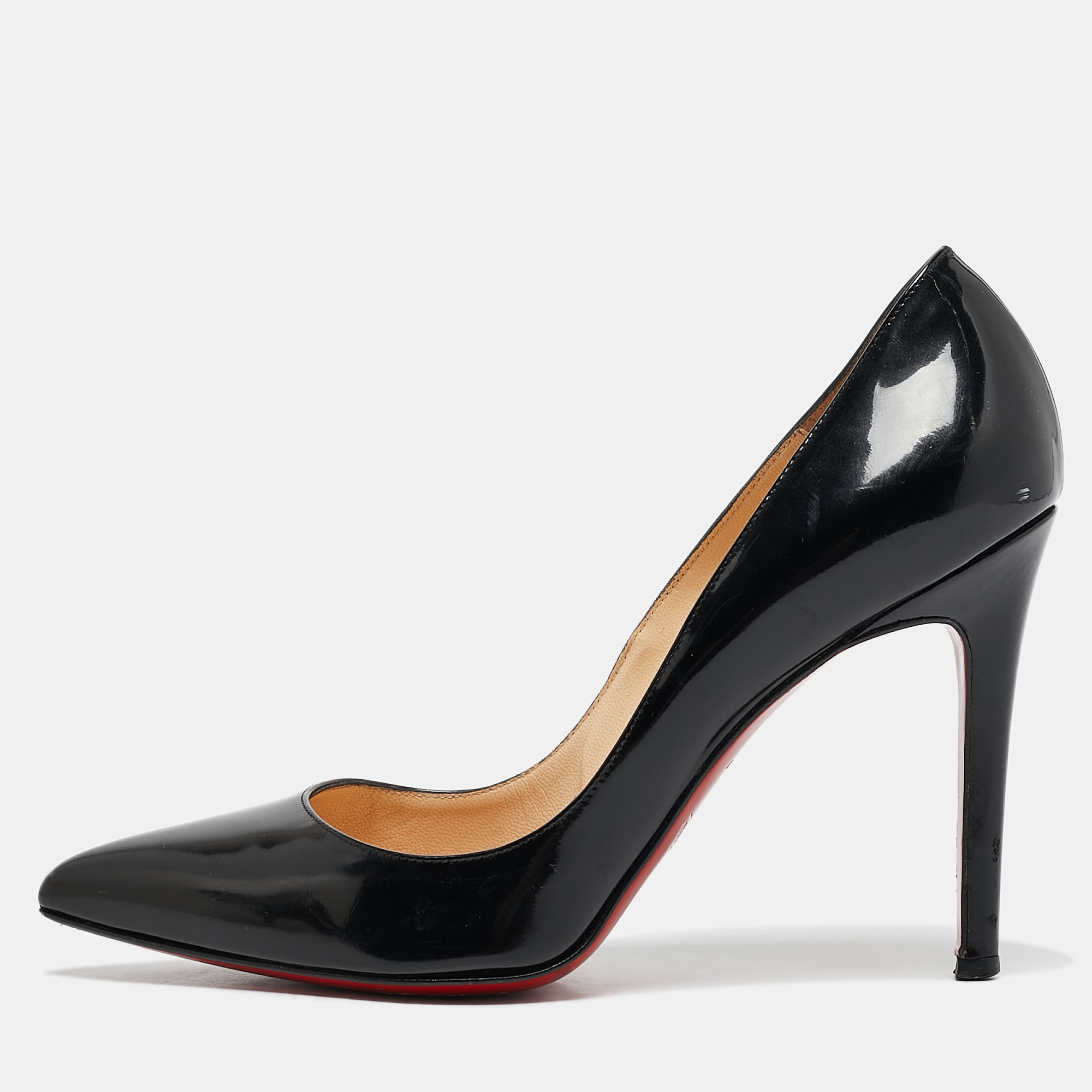 

Christian Louboutin Black Patent Leather So Kate Pumps Size