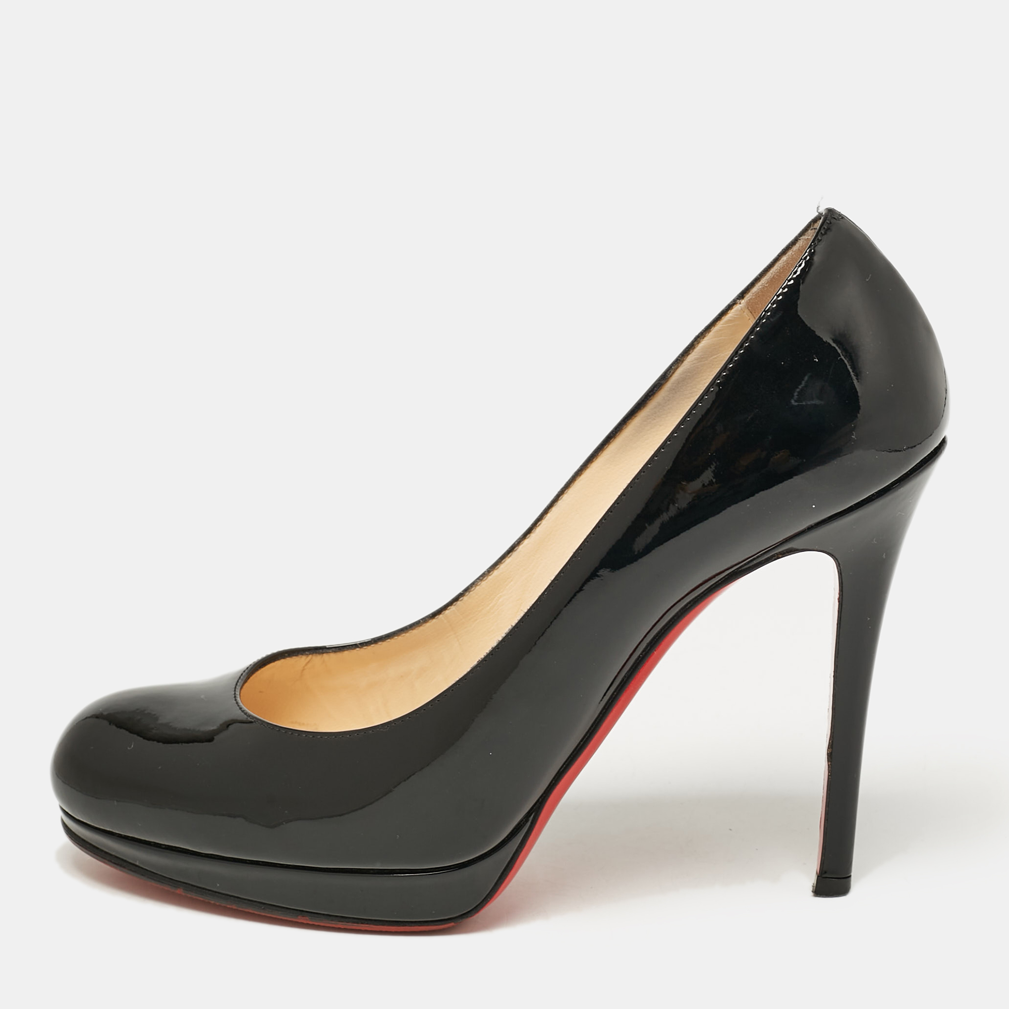 

Christian Louboutin Black Patent Leather New Simple Pumps Size