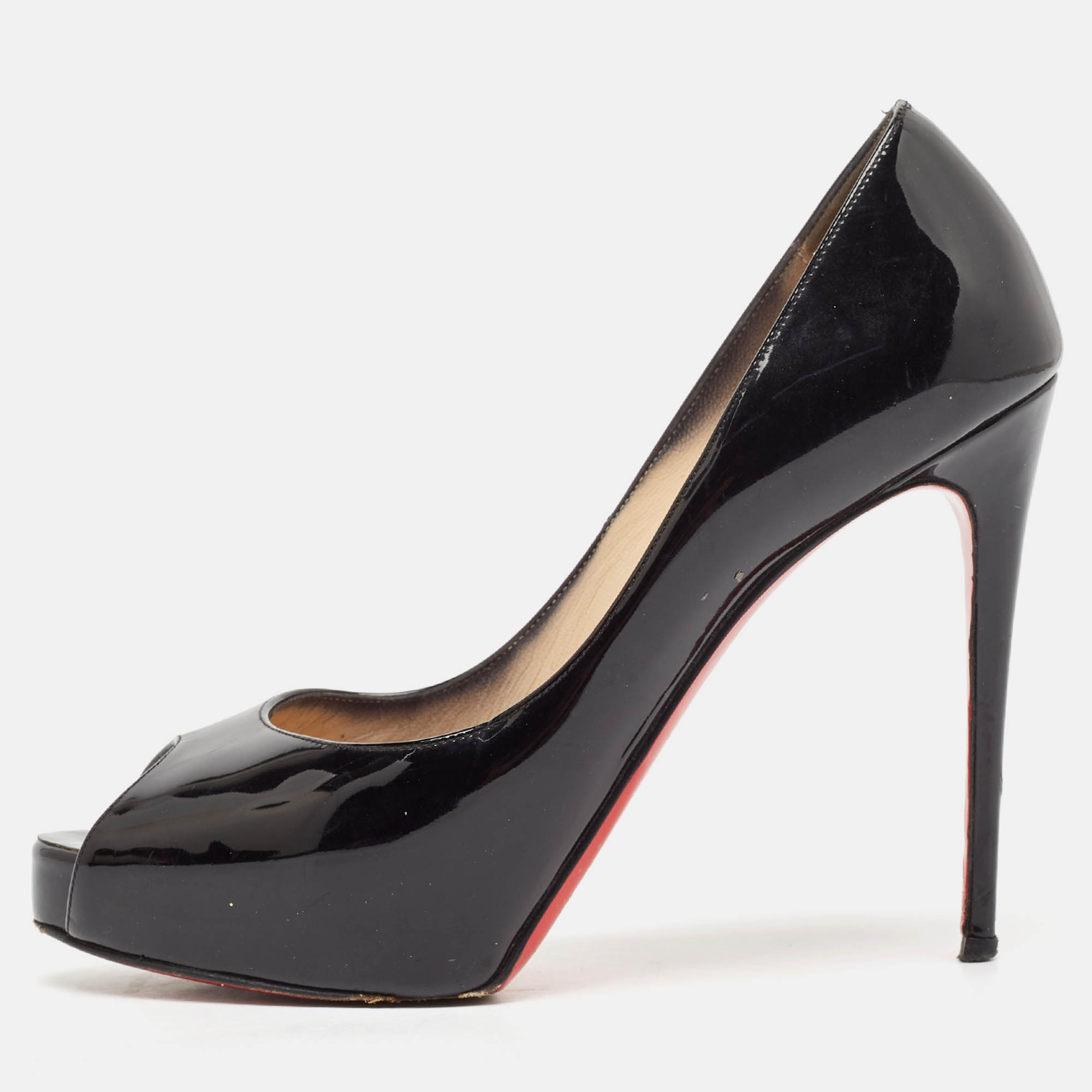 

Christian Louboutin Black Patent Leather Very Prive Pumps Size