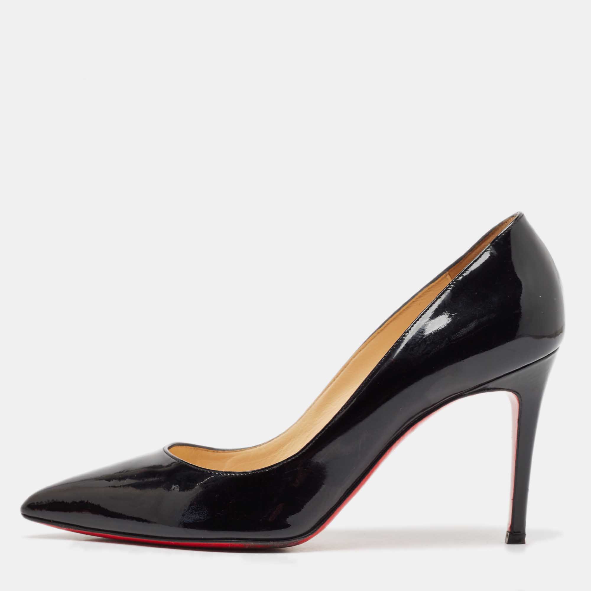 

Christian Louboutin Black Patent Pigalle Pumps Size