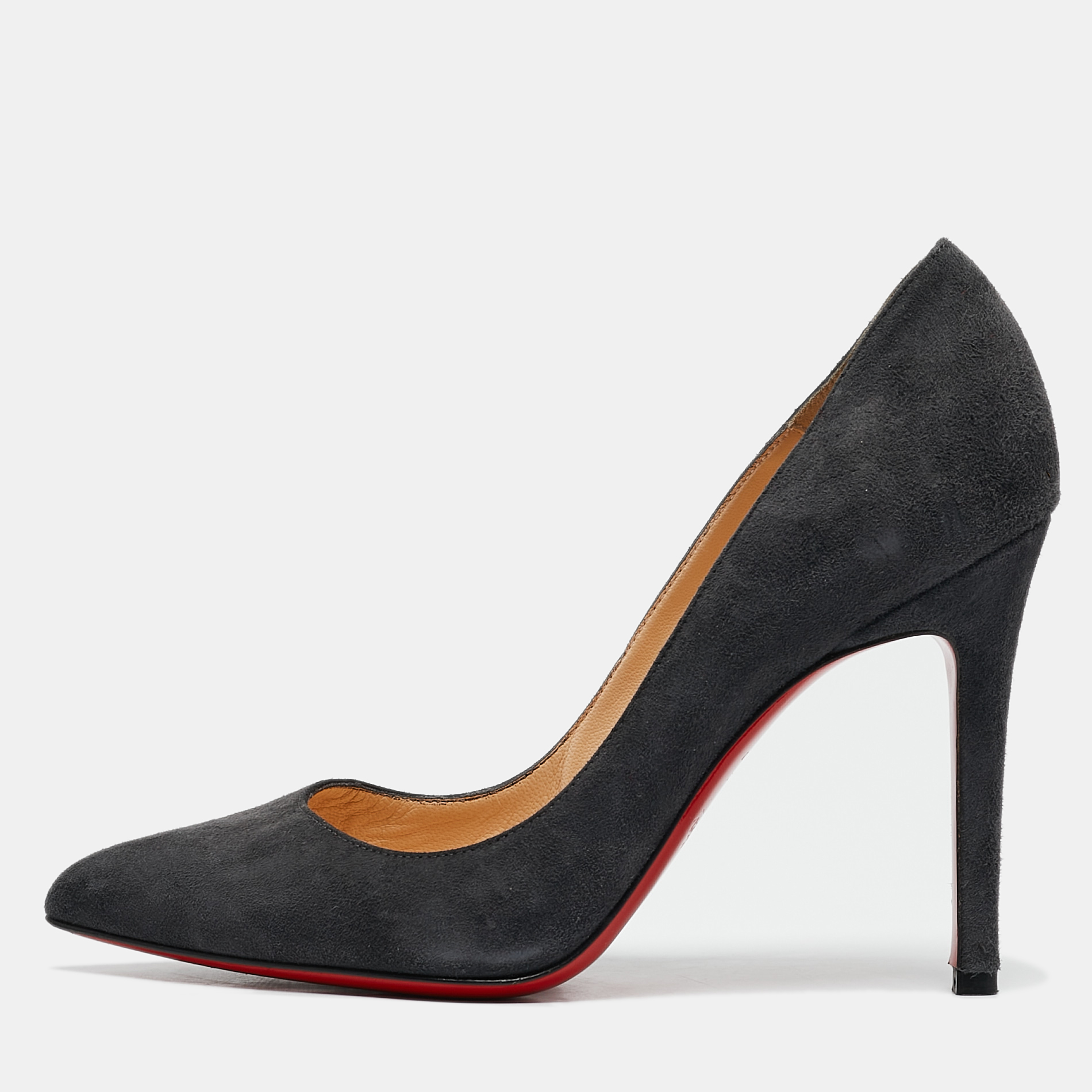 

Christian Louboutin Grey Suede Pigalle Pumps Size