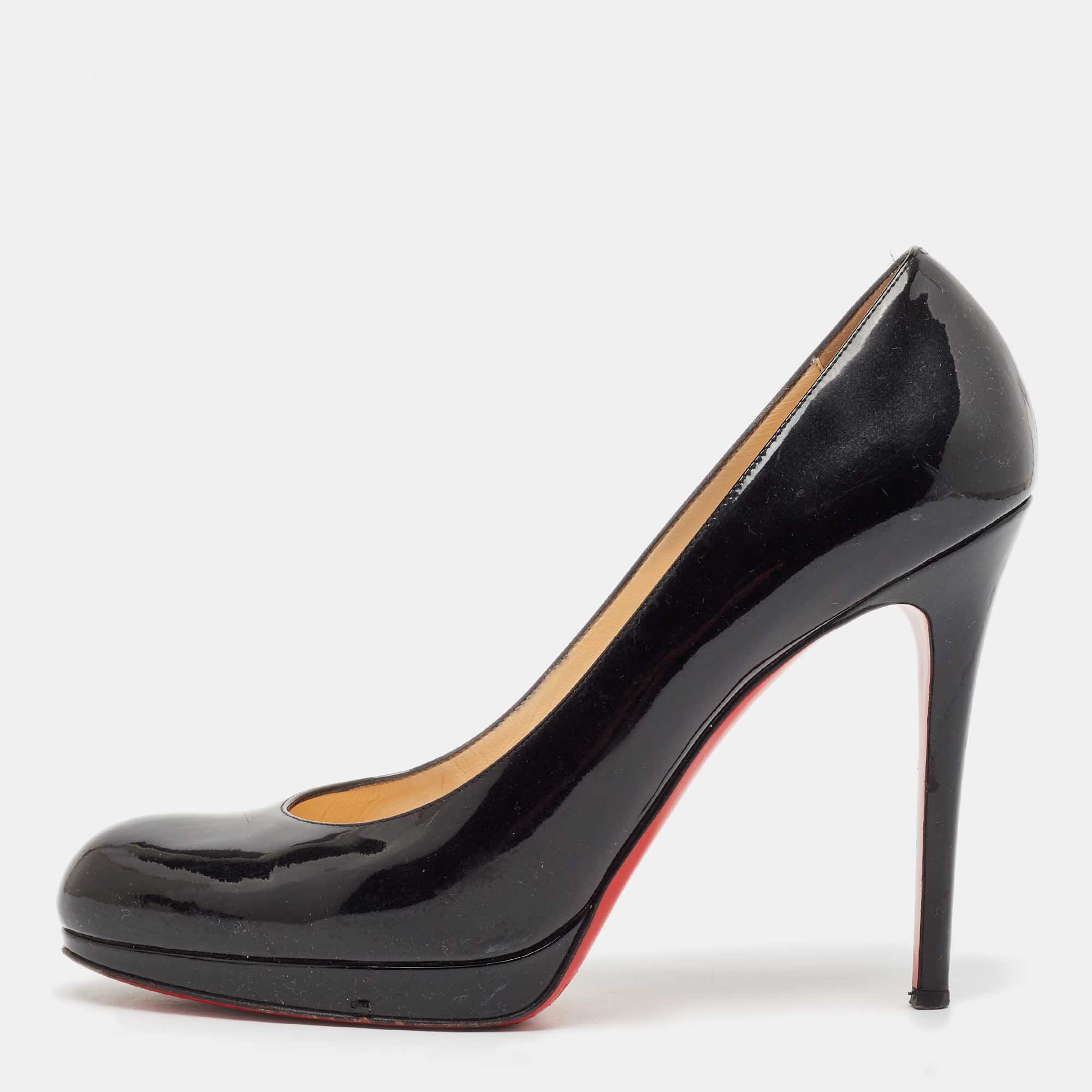 

Christian Louboutin Black Patent Leather New Simple Pumps Size