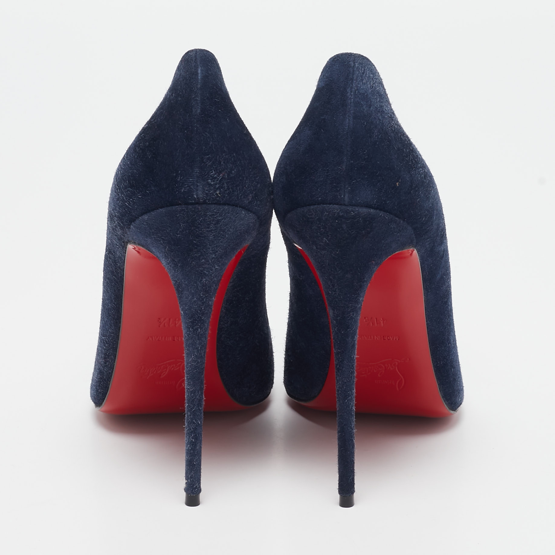 Christian Louboutin Navy Blue Suede So Kate Pumps Size 41.5 