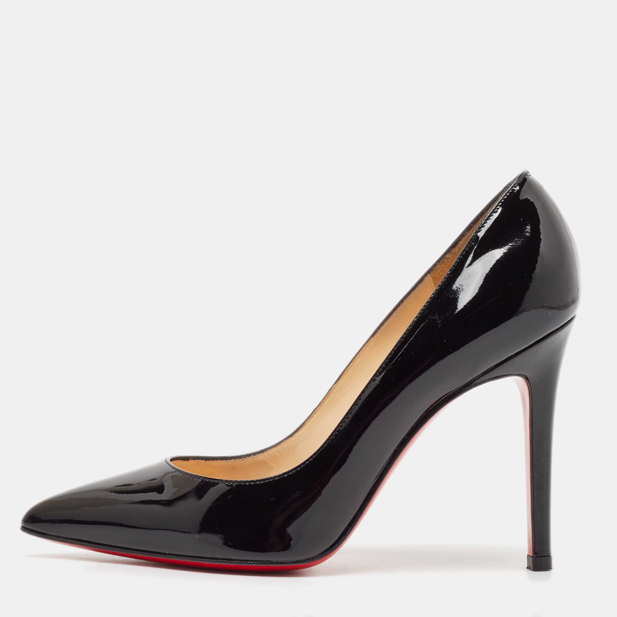 

Christian Louboutin Black Patent Leather Pigalle Pumps Size