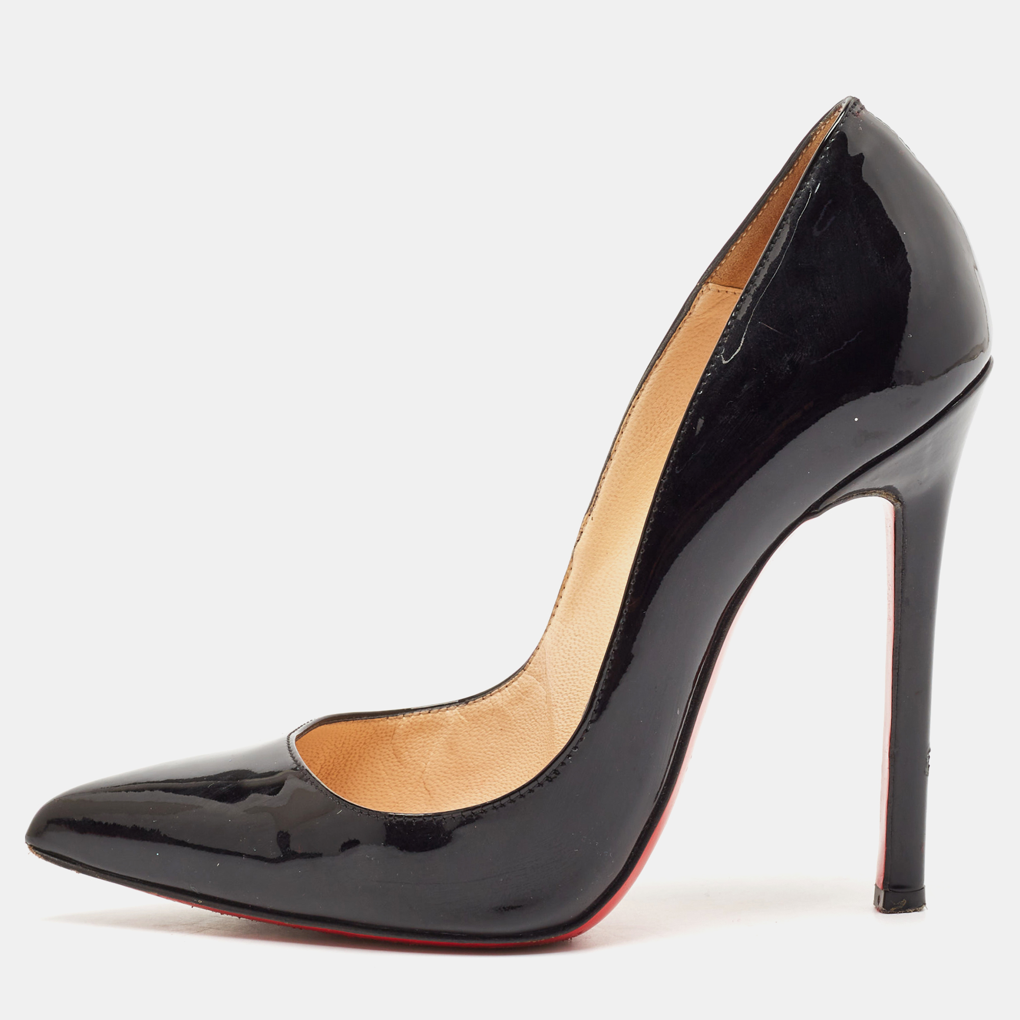 

Christian Louboutin Black Patent Leather So Kate Pumps Size