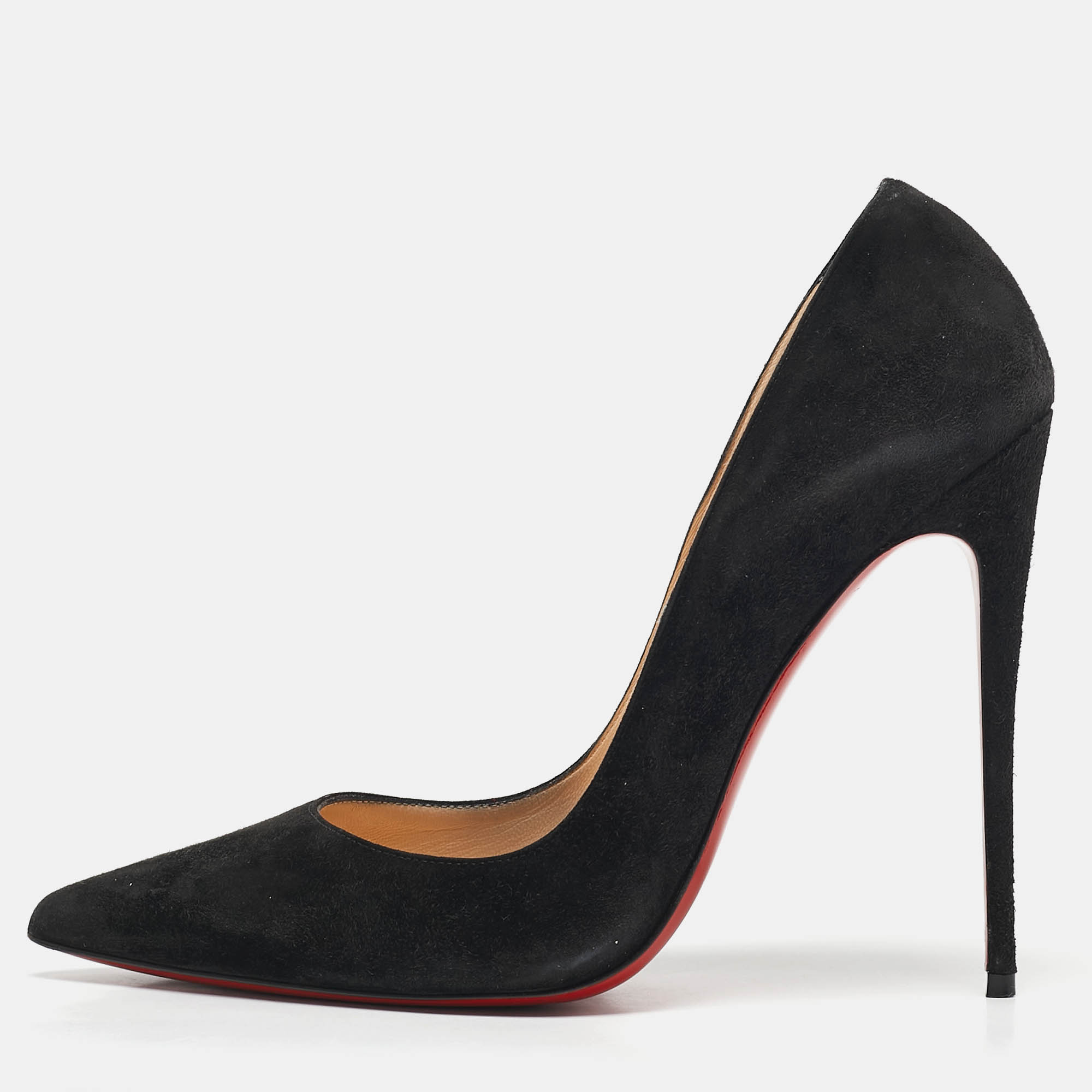 

Christian Louboutin Black Suede So Kate Pumps Size