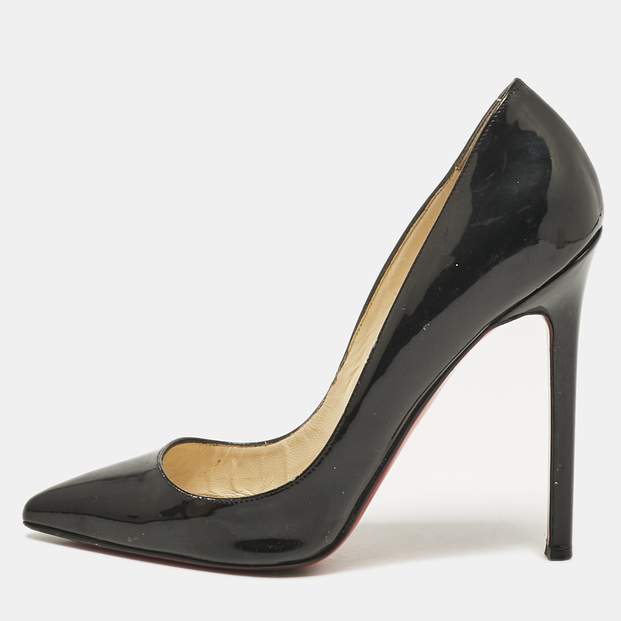 

Christian Louboutin Black Patent Leather Pigalle Pumps Size