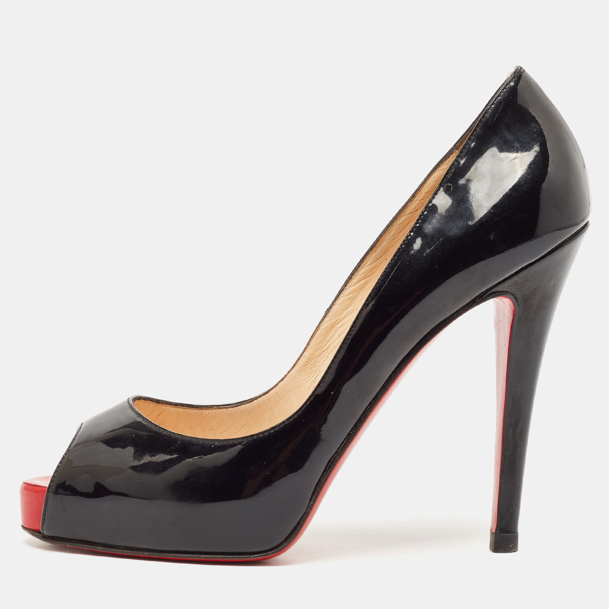 

Christian Louboutin Black Patent Leather New Very Prive Pumps Size