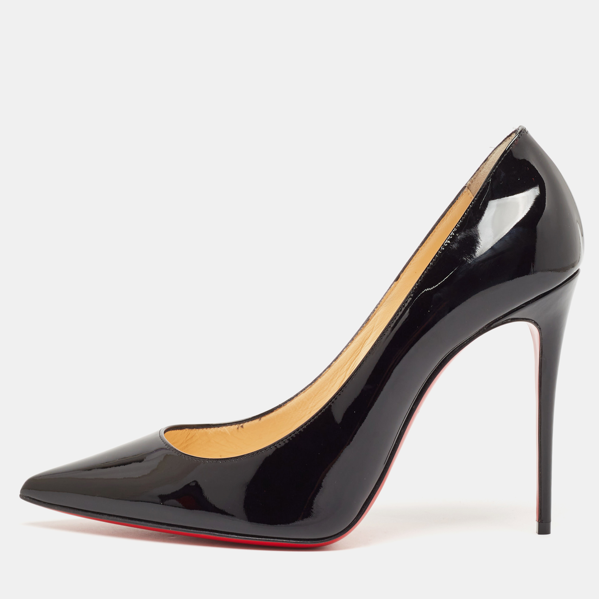 

Christian Louboutin Black Patent Leather Kate Pumps Size