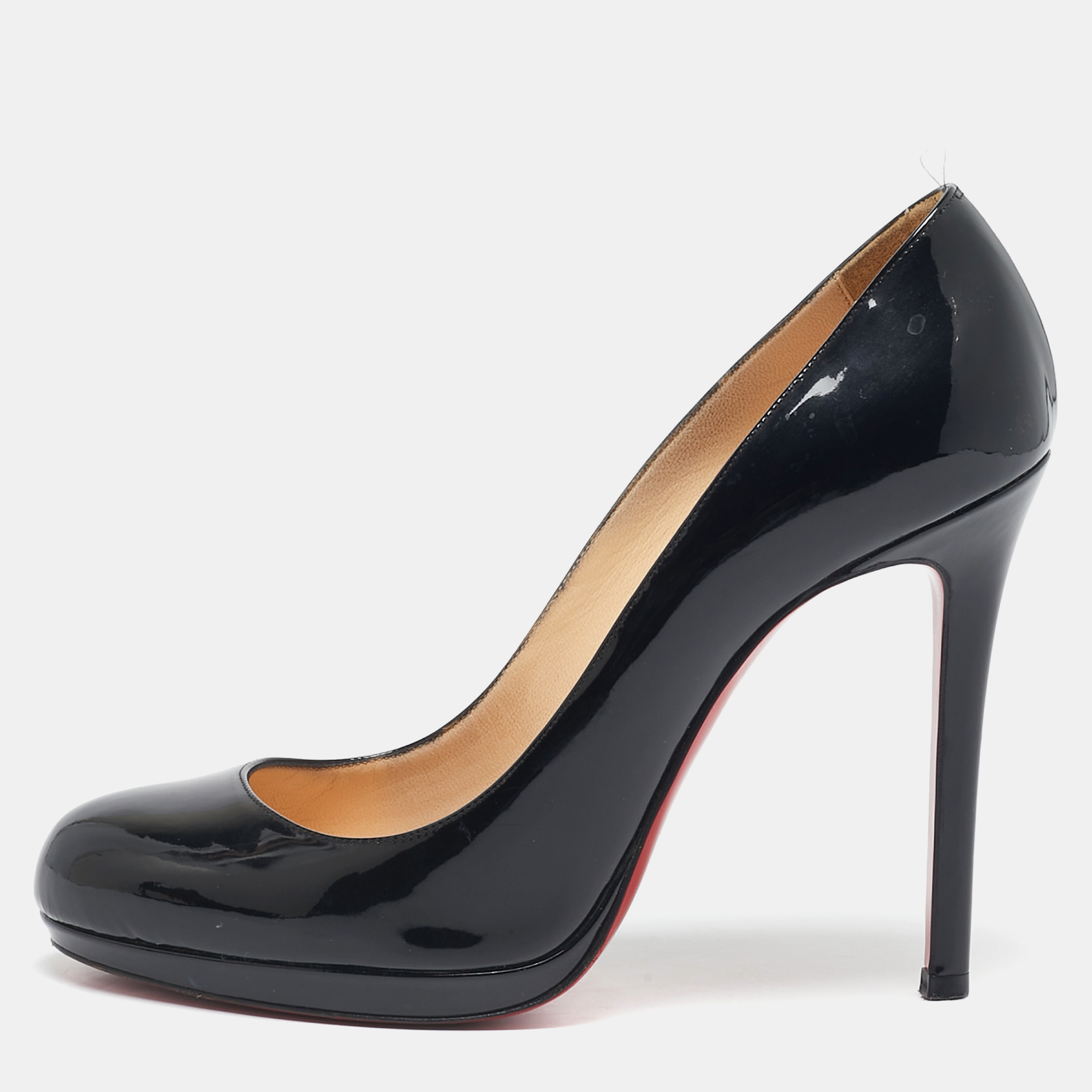 

Christian Louboutin Black Patent Leather New Simple Pumps Size