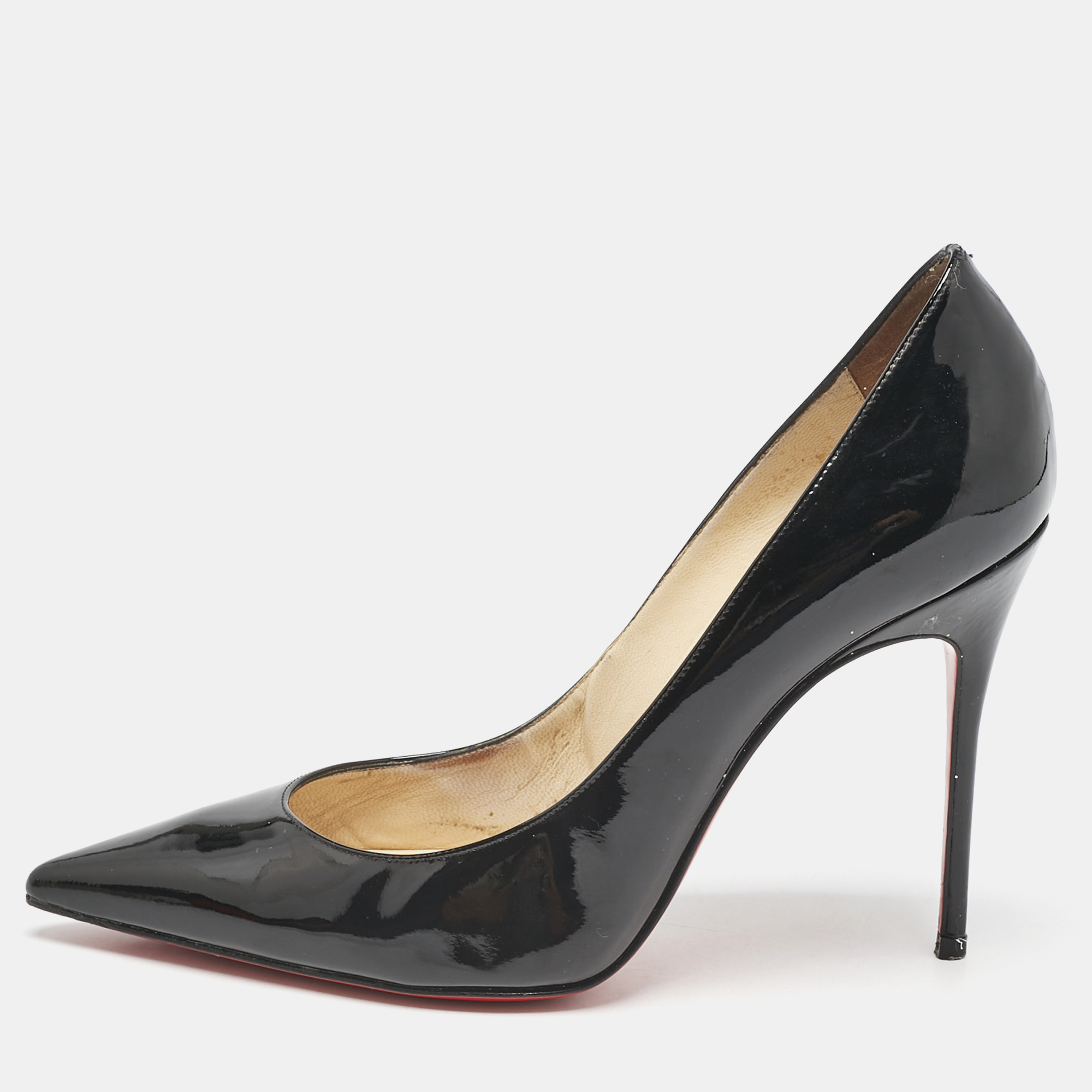 

Christian Louboutin Black Patent Leather Kate Pumps Size