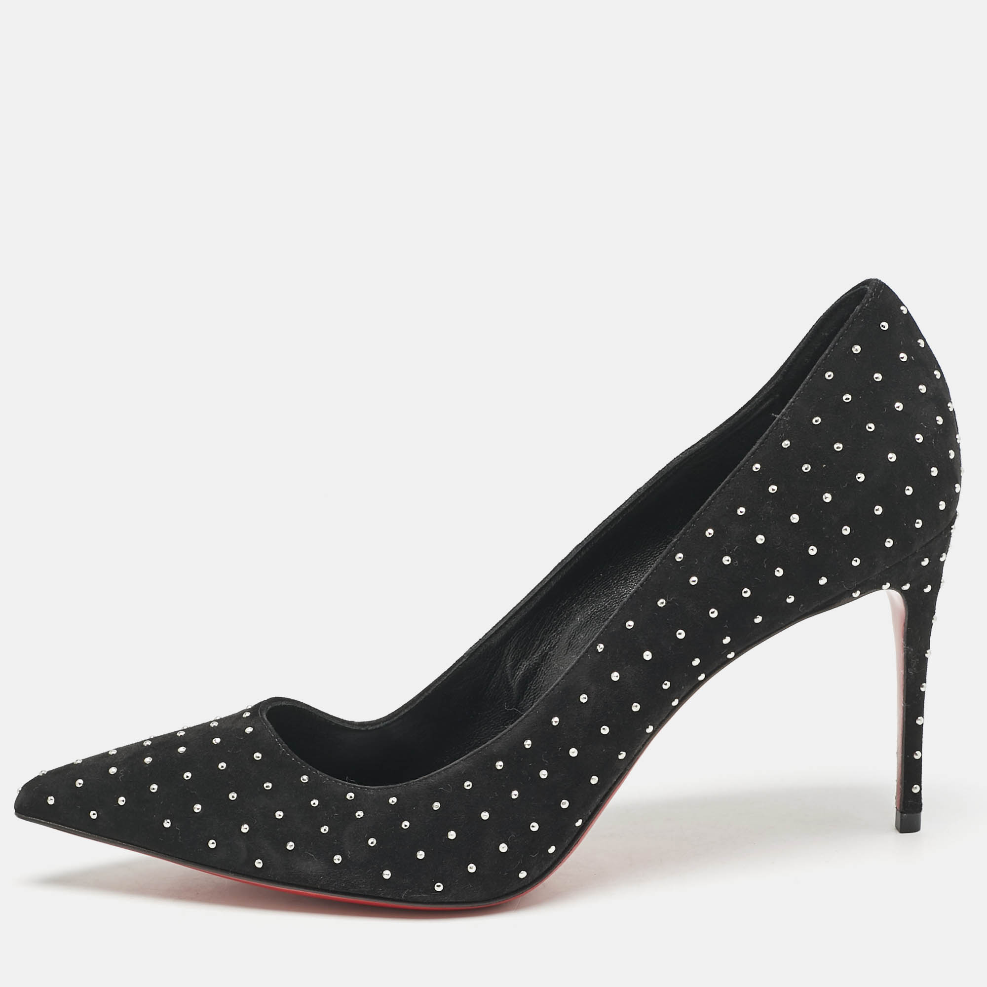 

Christian Louboutin Black Suede Pigalle Follies Pumps Size